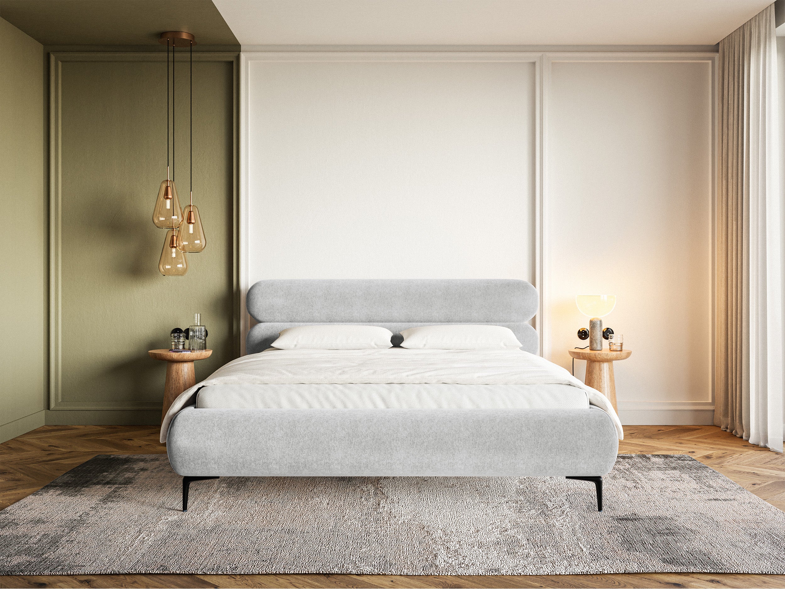 selsey-roule-polsterbett-180x200-cm-hellgrau-velours-wasserabweisend-schwarze-f- image 2