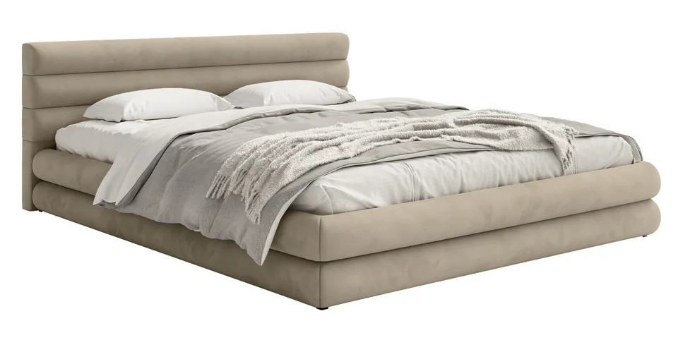 selsey-alegre-gepolstertes-bett-180x200-cm-grau-beige-velours-mit-bettkasten-met image 1