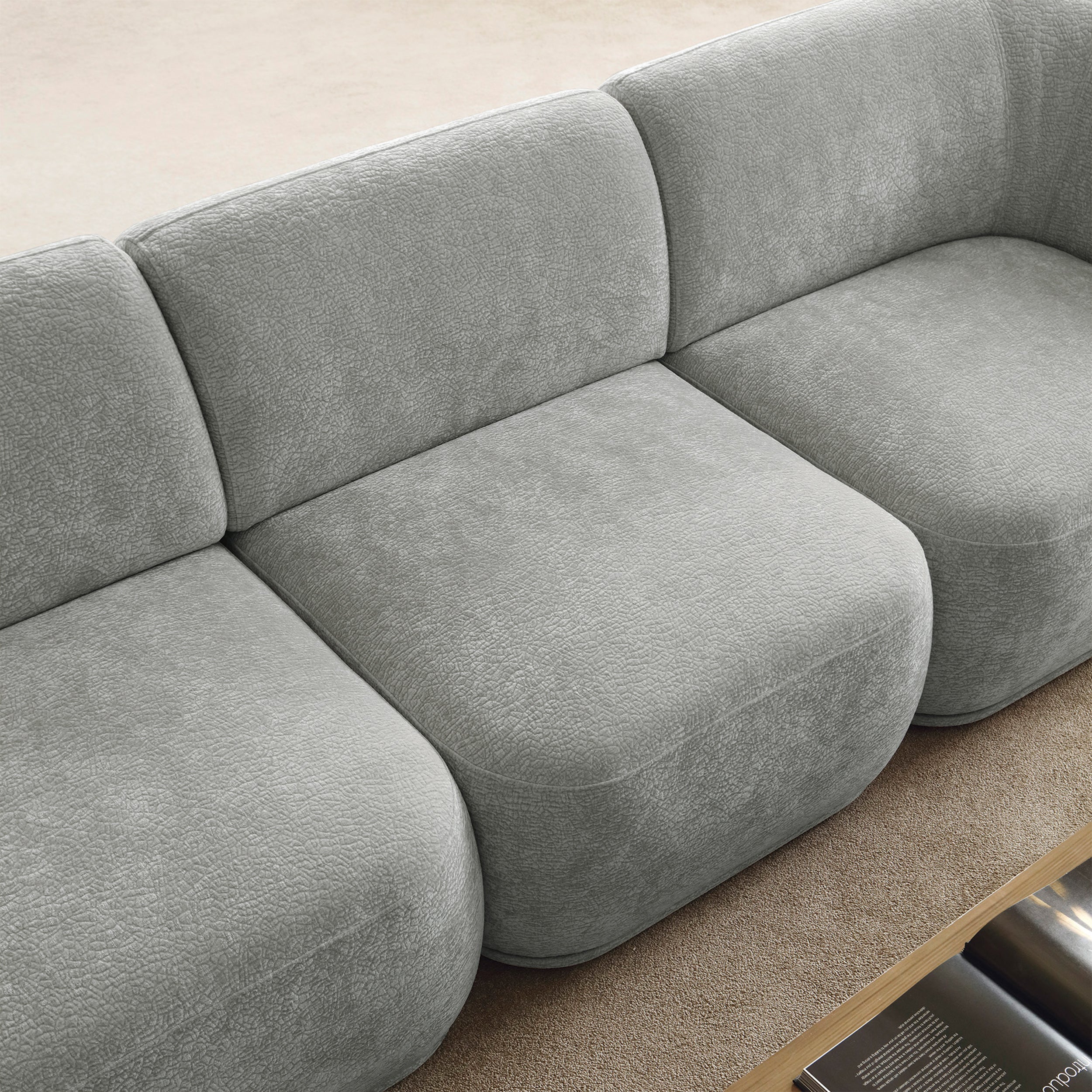 selsey-bommo-einzelnes-mittleres-modul-erweiterungsmodul-sessel-chenille-grau image 2