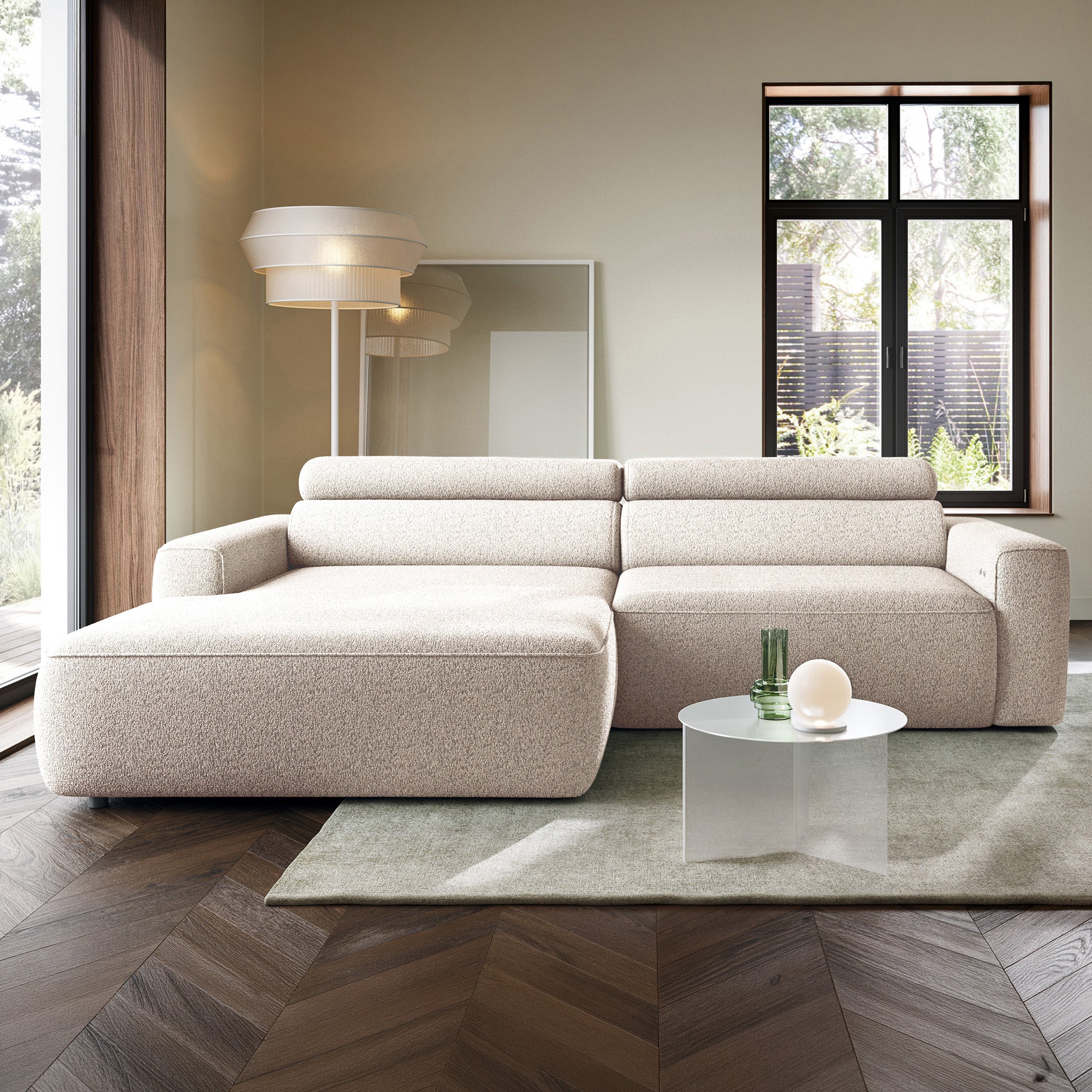 selsey-fando-ecksofa-l-f-rmig-links-mit-elektrischem-auszug-hellbeige-geflecht image 2