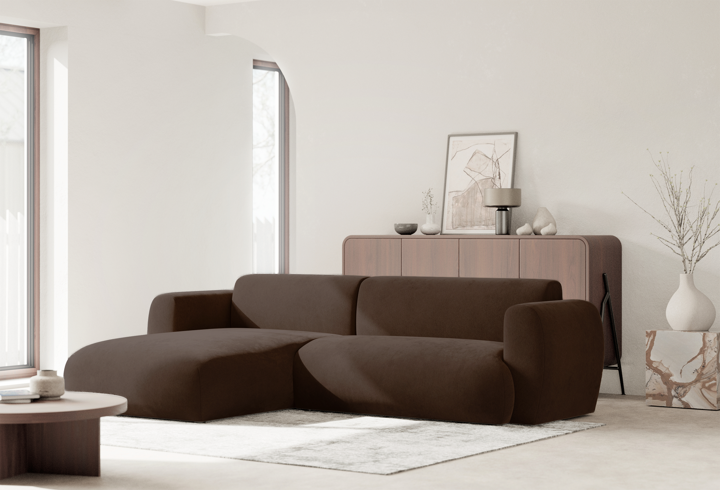 selsey-emia-ecksofa-l-links-mit-schlaffunktion-braunes-chenille image 4