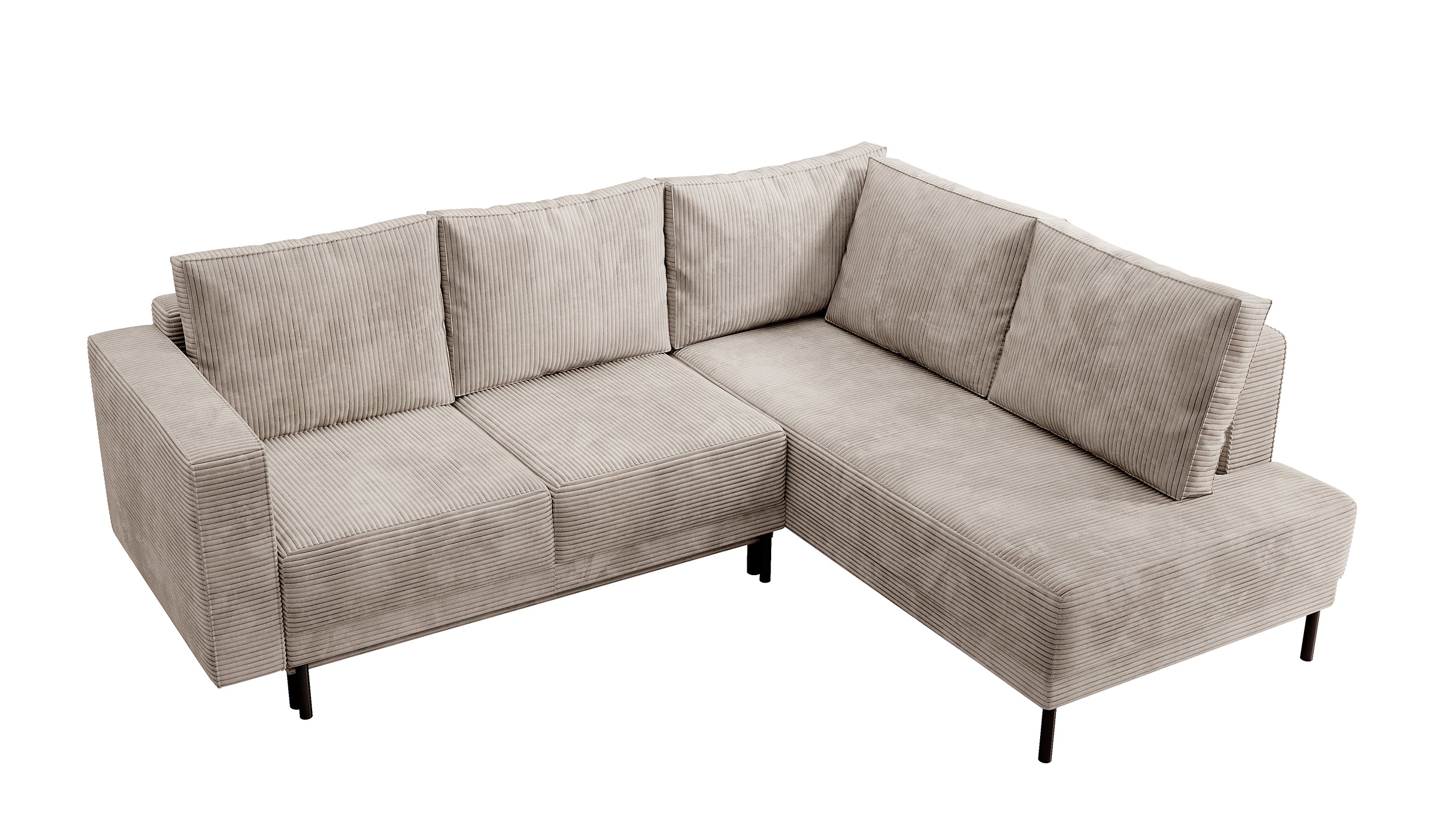 selsey-rodario-ecksofa-rechts-dunkelbeige-cord-schlaffunktion-bettkasten image 5
