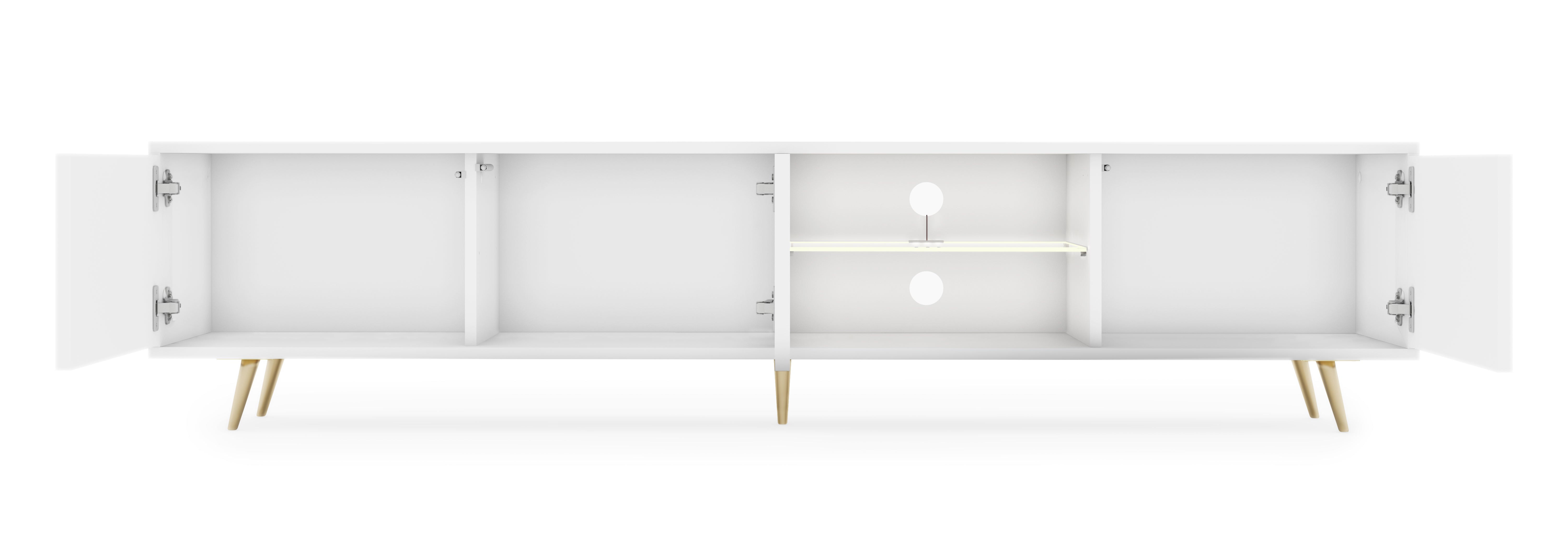 selsey-bello-tv-schrank-175-cm-wei-mit-lamellenfront-led-und-goldenen-beinen image 5