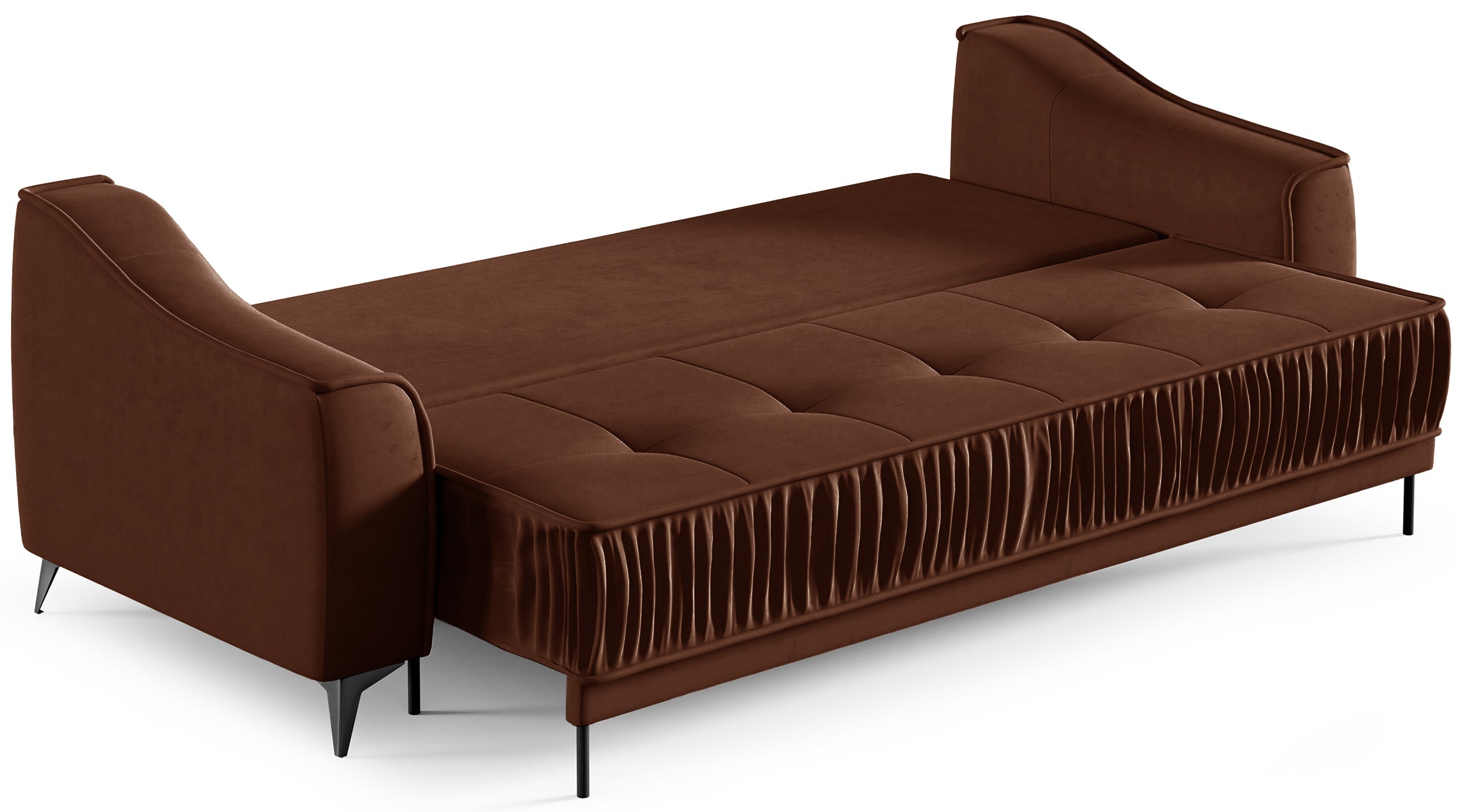 selsey-louisos-ausziehbare-dreisitzer-couch-mit-stauraum-kupfer-velours-wasserab image 3