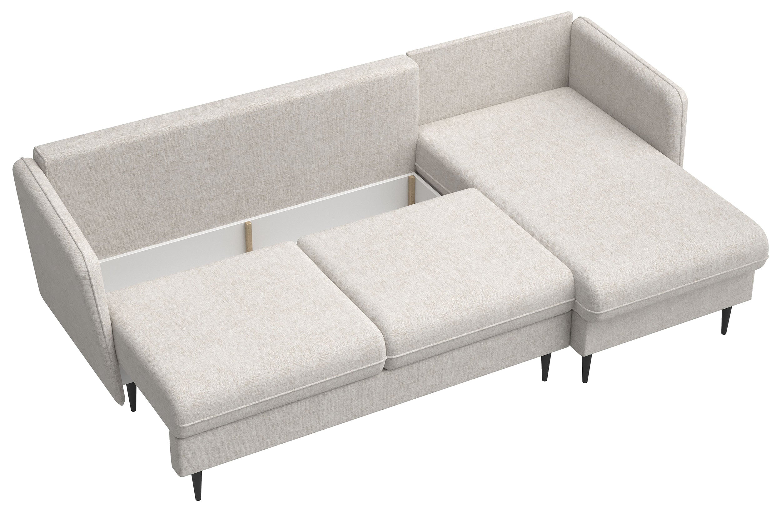 selsey-volio-l-f-rmiges-ecksofa-mit-schlaffunktion-hellbeige-chenille-schwarze-b image 5