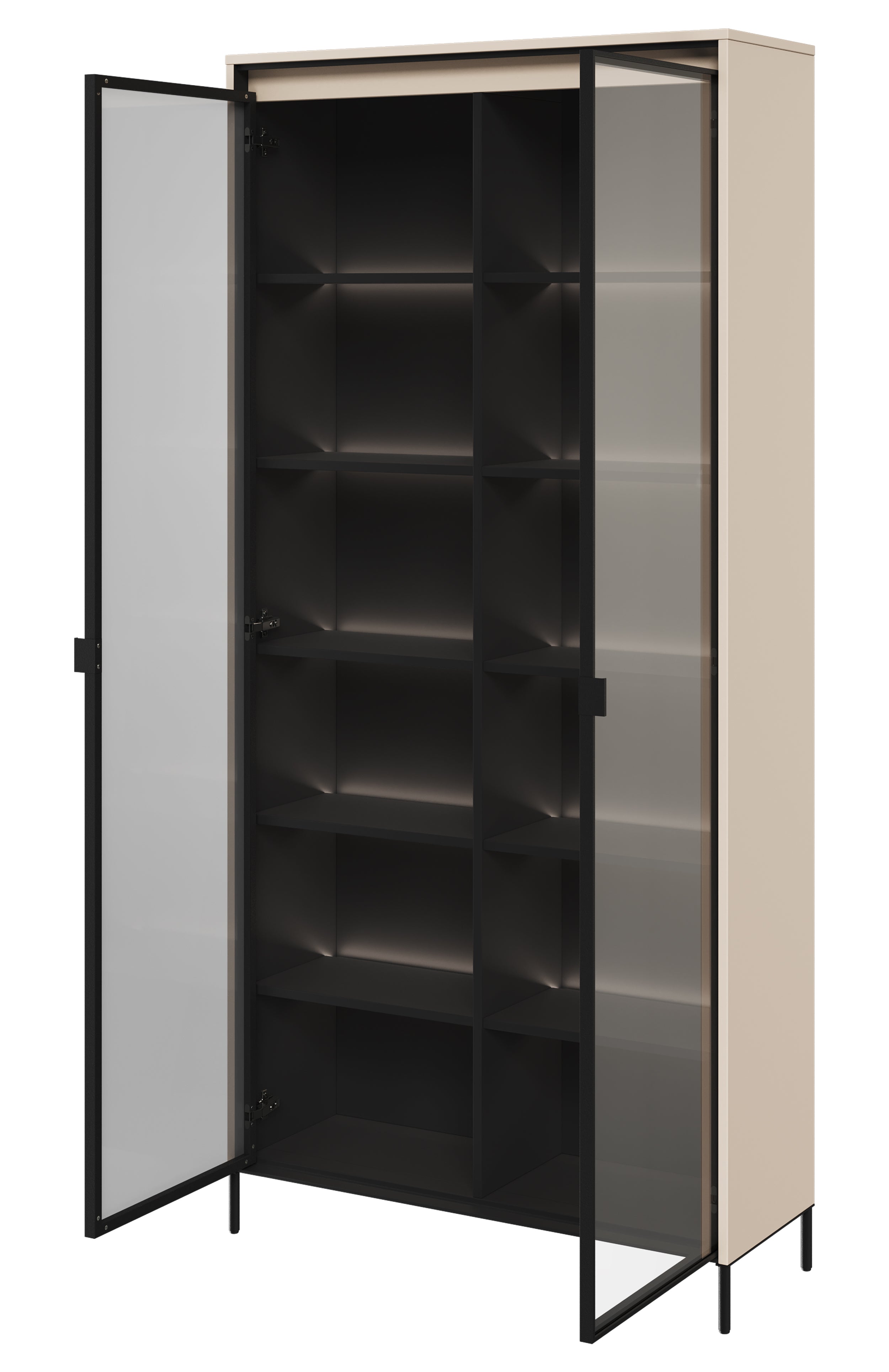 selsey-trend-zweifl-geliger-schrank-92-cm-mit-led-beige image 3