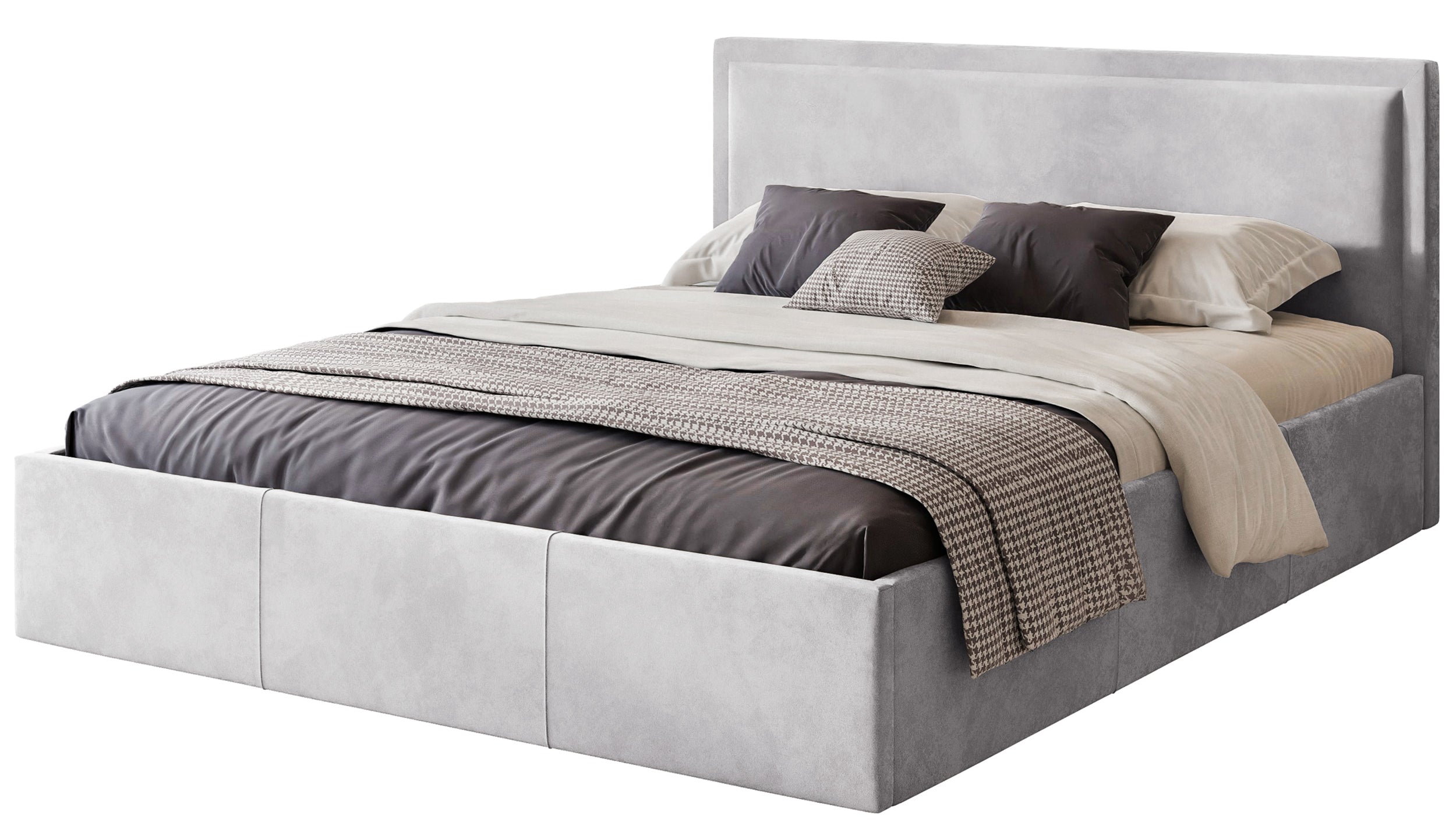 selsey-soave-polsterbett-180x200-cm-mit-stauraum-und-metallrahmen-hellgrauer-sam image 1