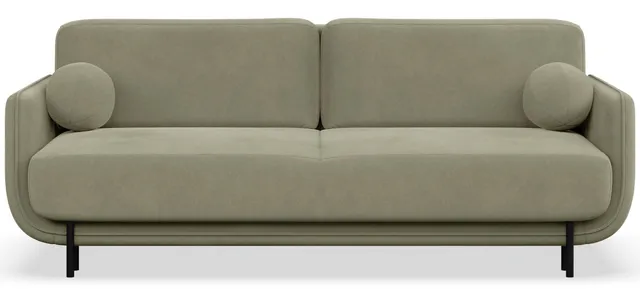 selsey-ovals-drei-sitzer-schlafsofa-salbeigr-ner-samtvelours image 1