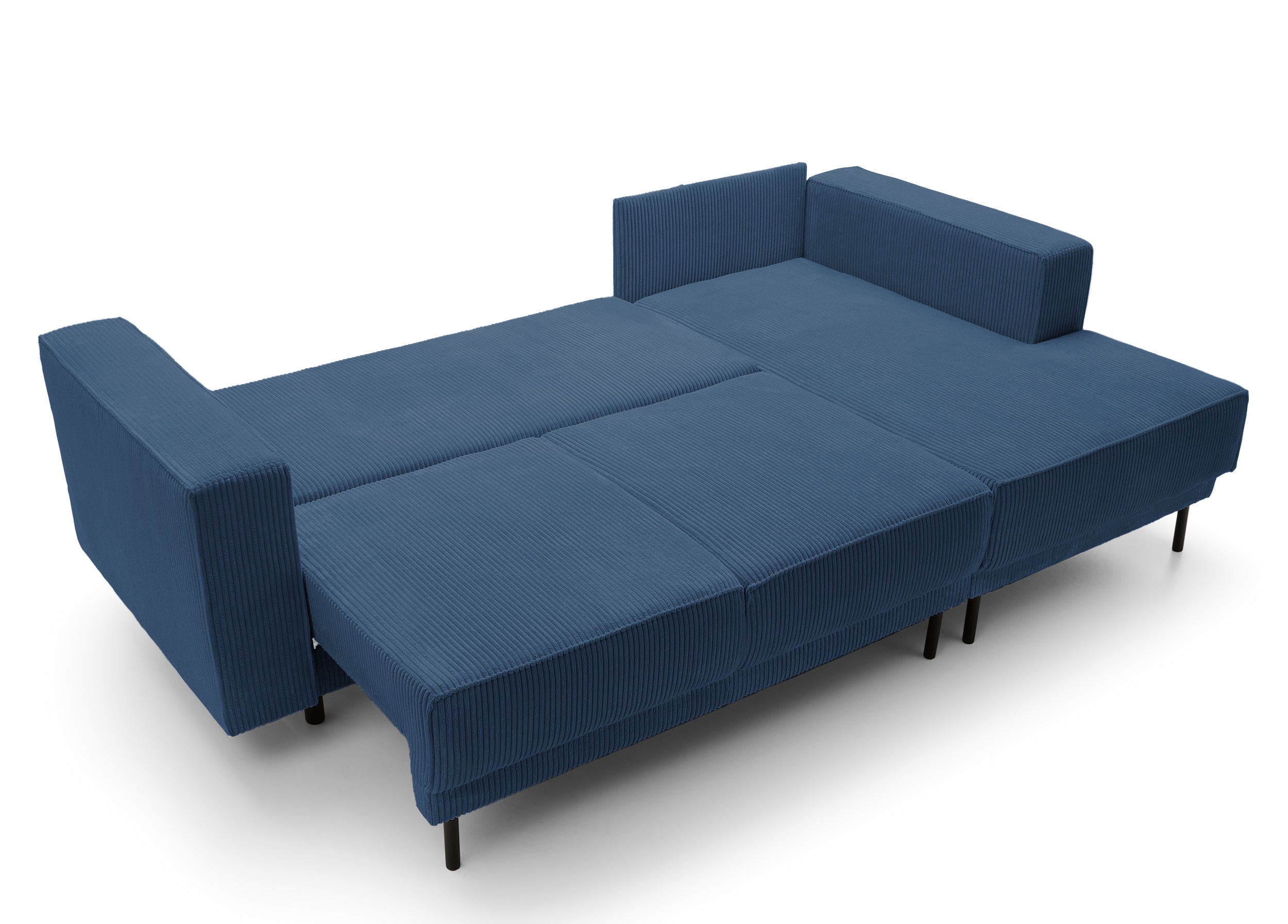 selsey-rodario-mini-ecksofa-mit-schlaffunktion-l-rechts-dunkelblauer-cord-mit-st image 7