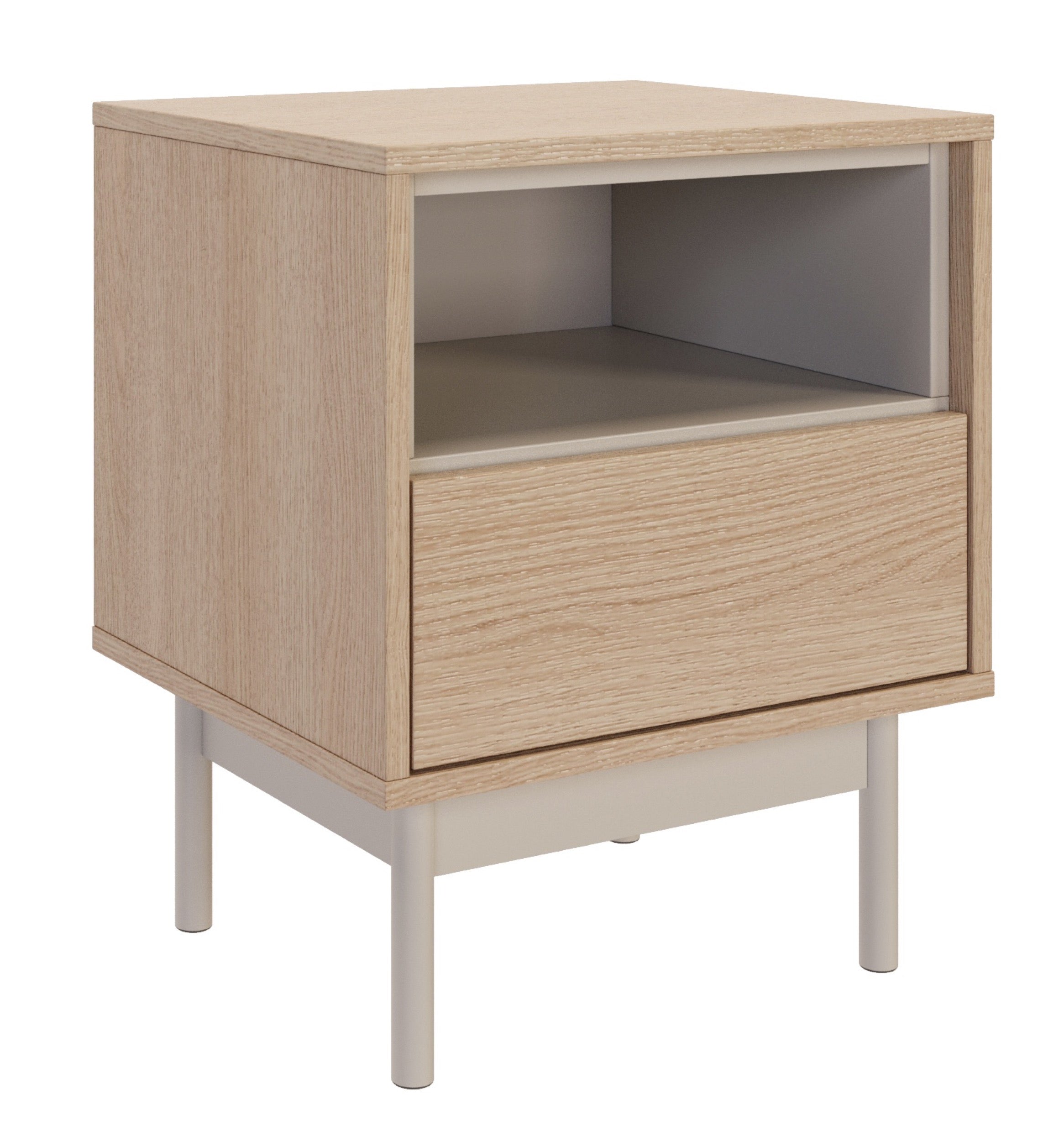 selsey-layen-nachttisch-45-cm-lindberg-eiche-kaschmir-mit-schublade-und-fach image 1