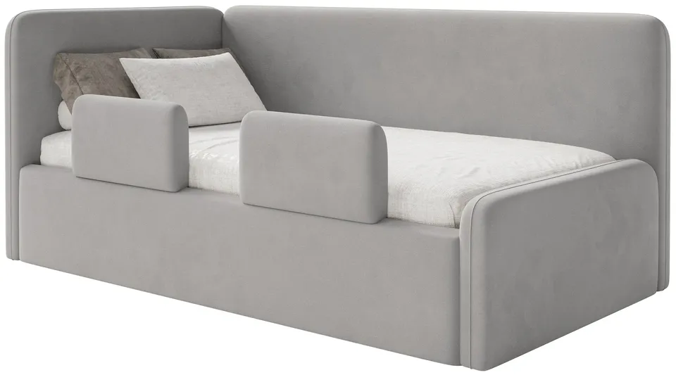 selsey-fanklo-jugendbett-90x200-cm-links-mit-stauraum-hellgrauer-samt image 1