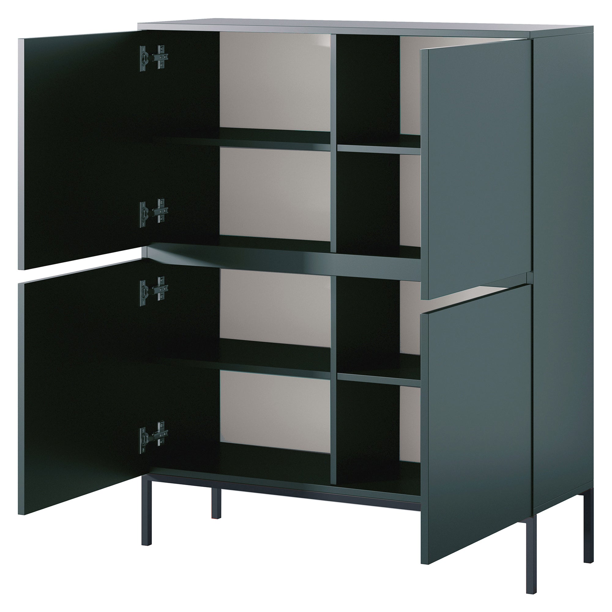 selsey-bemmi-hohe-kommode-100-cm-dunkelgr-n image 6