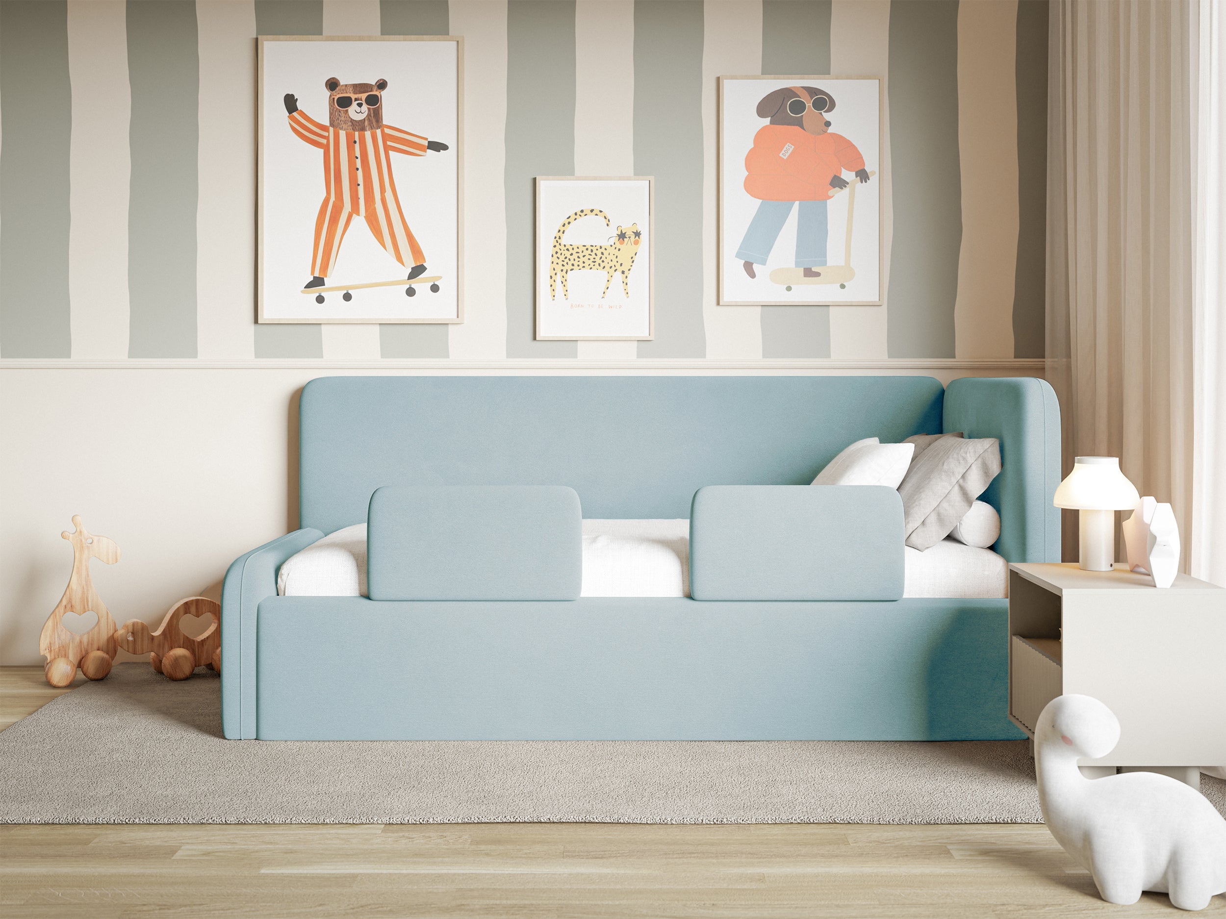 selsey-fanklo-jugendbett-120x200-rechts-mit-matratze-stauraum-blauer-samt image 4
