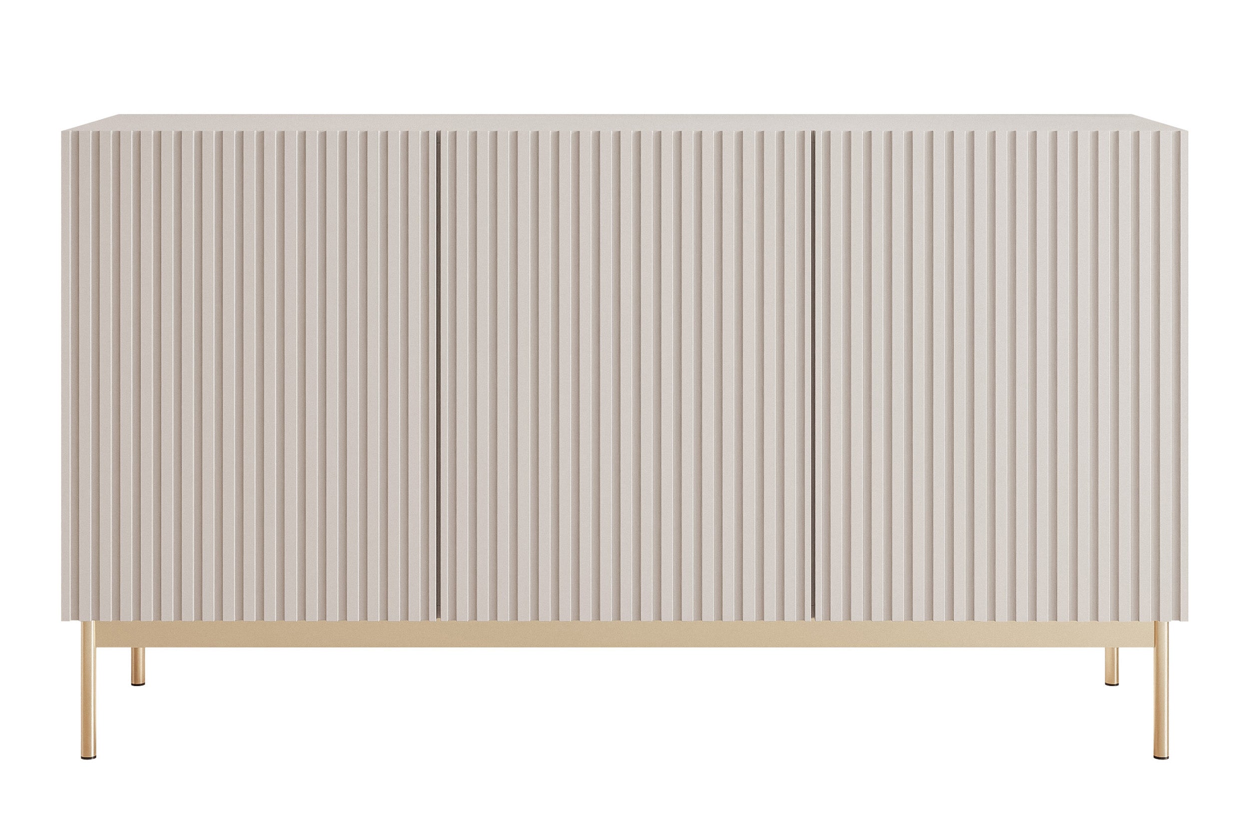 selsey-linearis-3-t-rige-kommode-138-cm-mit-led-kaschmir-auf-goldenen-beinen image 3