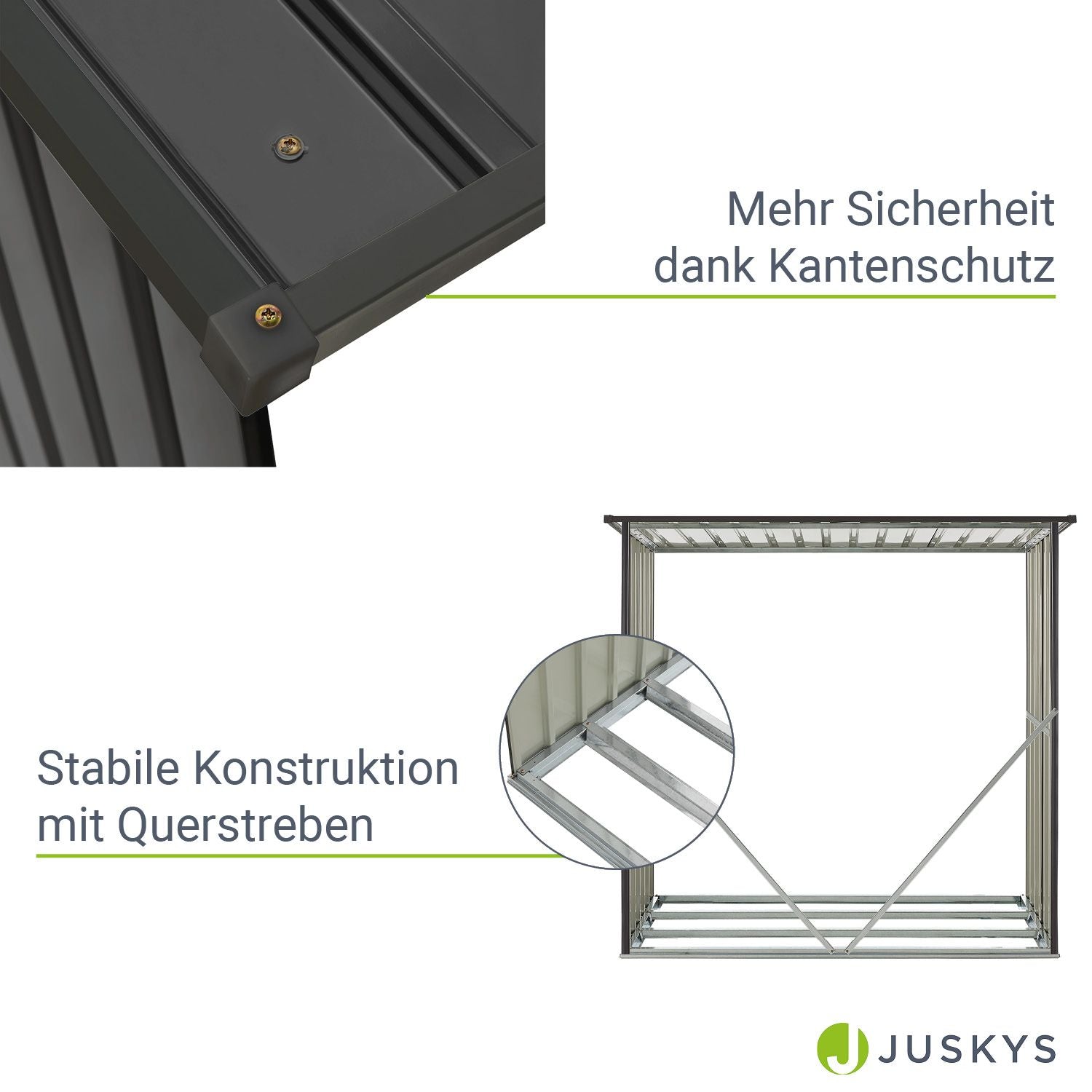 juskys-enno-holzunterstand-metall-aus-verzinktem-stahl-kaminholzregal image 5
