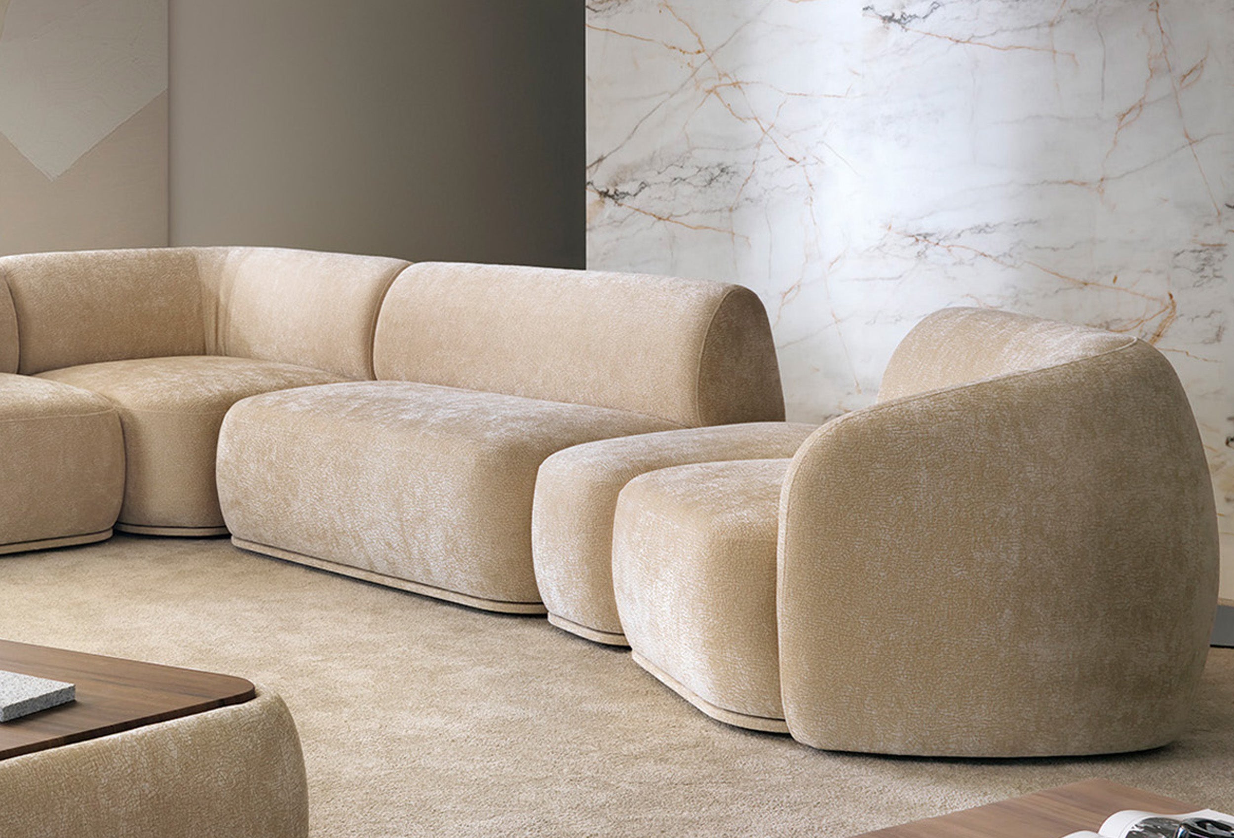 selsey-bommo-modulares-dreieckiges-pouf-beige-chenille image 4