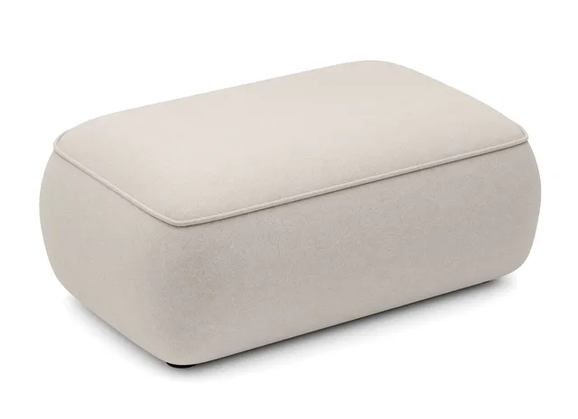 selsey-ovo-hocker-pouf-cremiger-samt-pflegeleicht image 1
