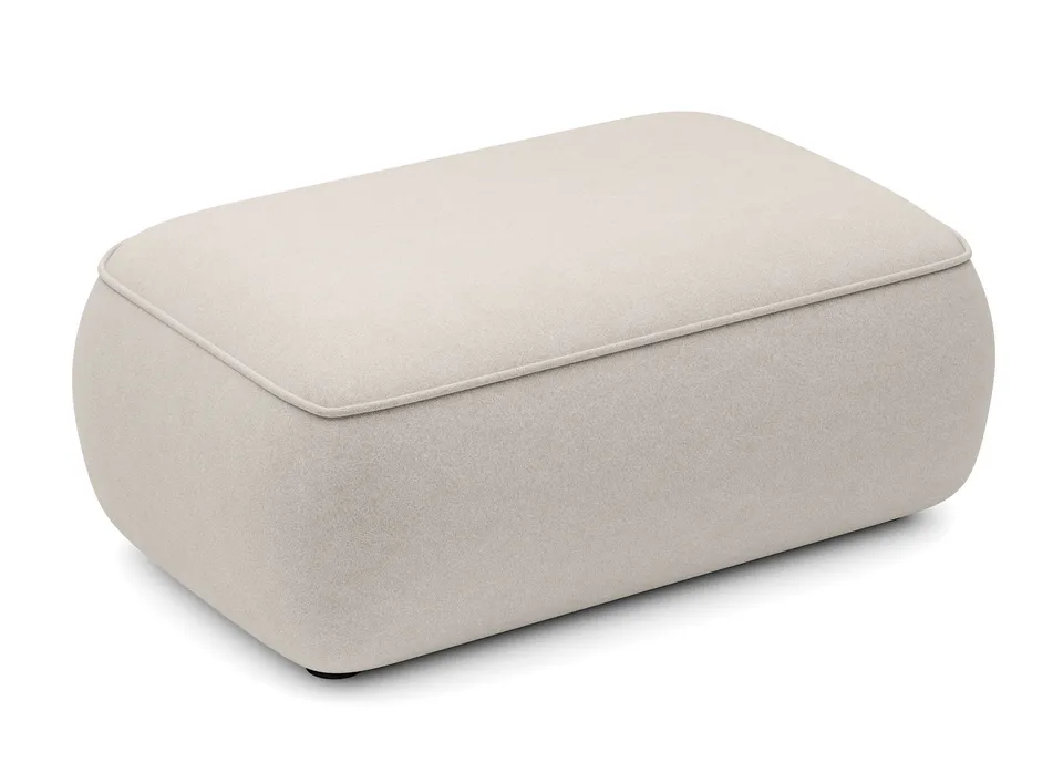 selsey-ovo-hocker-pouf-cremiger-samt-pflegeleicht image 1