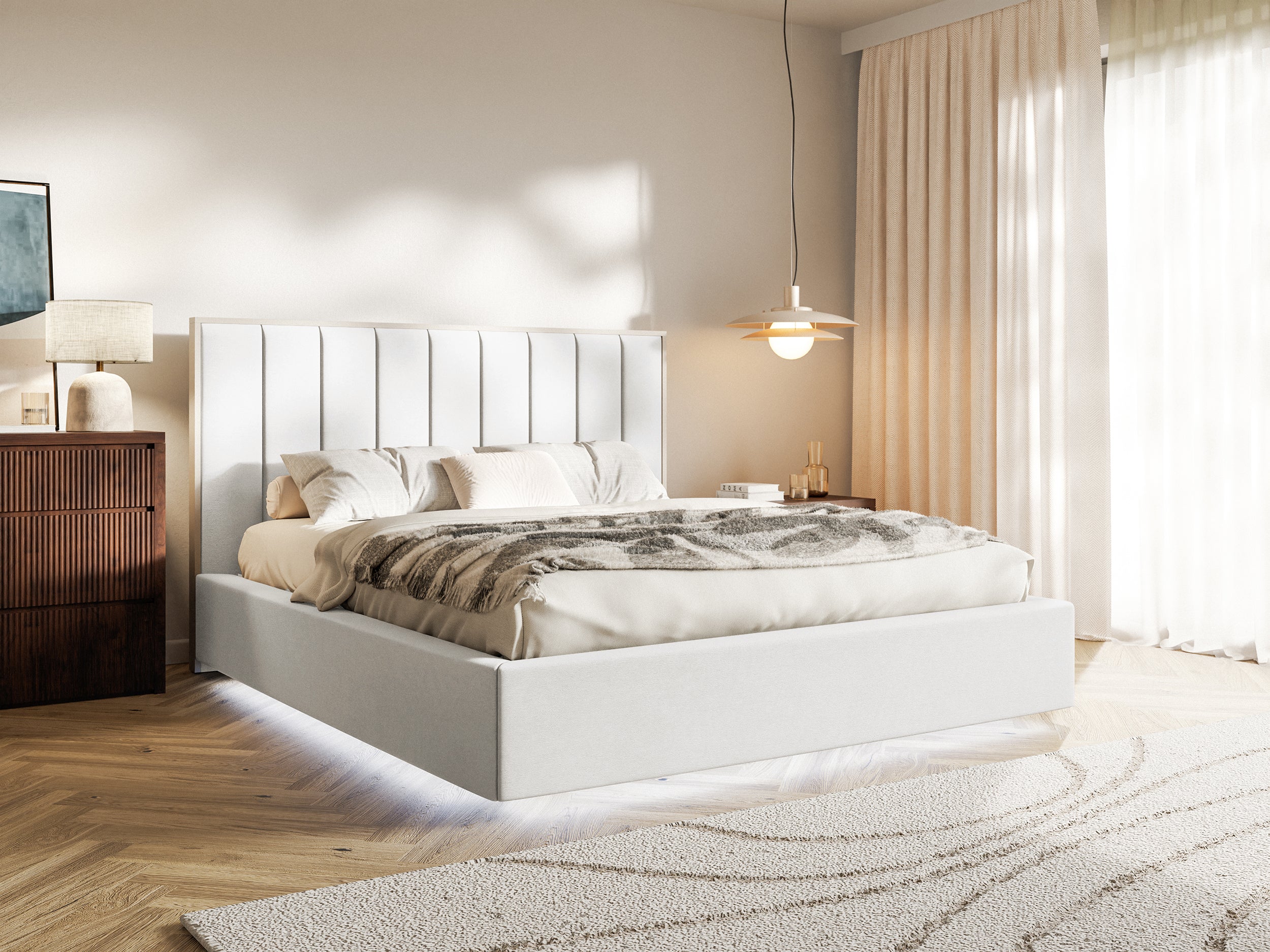 selsey-togents-polsterbett-140x200-cm-mit-stauraum-und-led-beleuchtung-wei-er-sa image 2