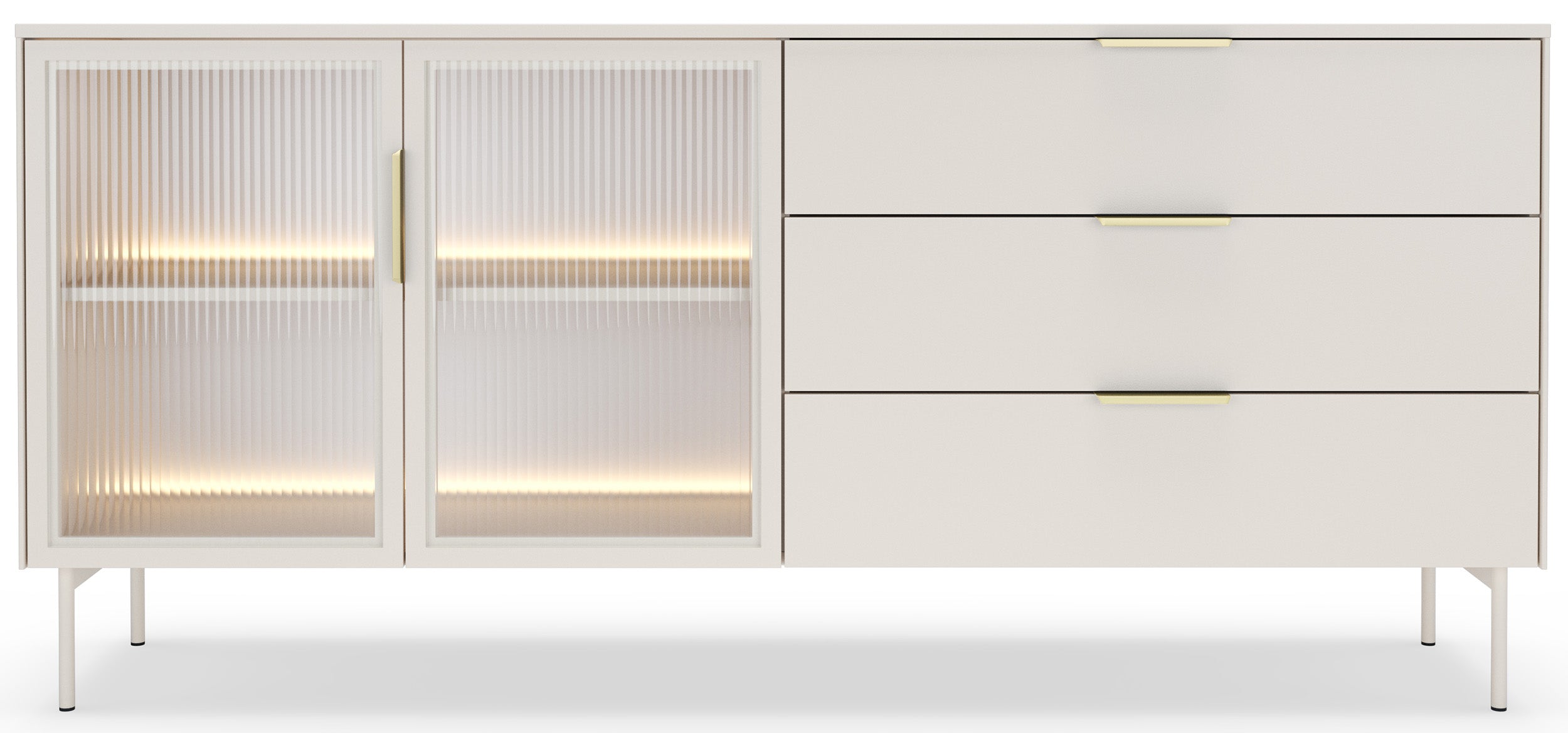 selsey-lumi-vitrine-zweit-rig-181-cm-mit-3-schubladen-und-led-kaschmir-riffelgla image 7