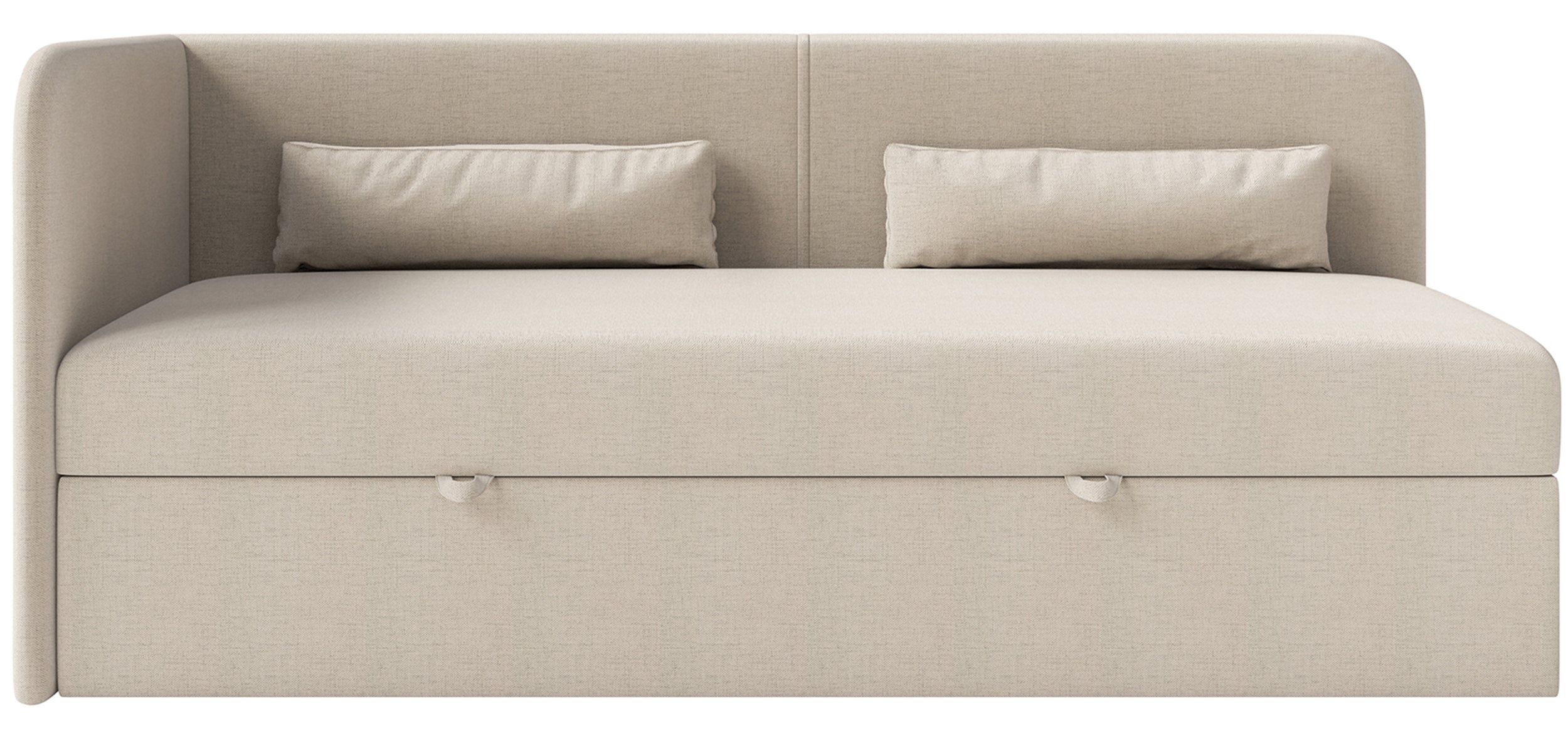 selsey-calmmo-jugendbett-90x200-cm-links-mit-stauraum-hellbeige-chenille-wassera image 6