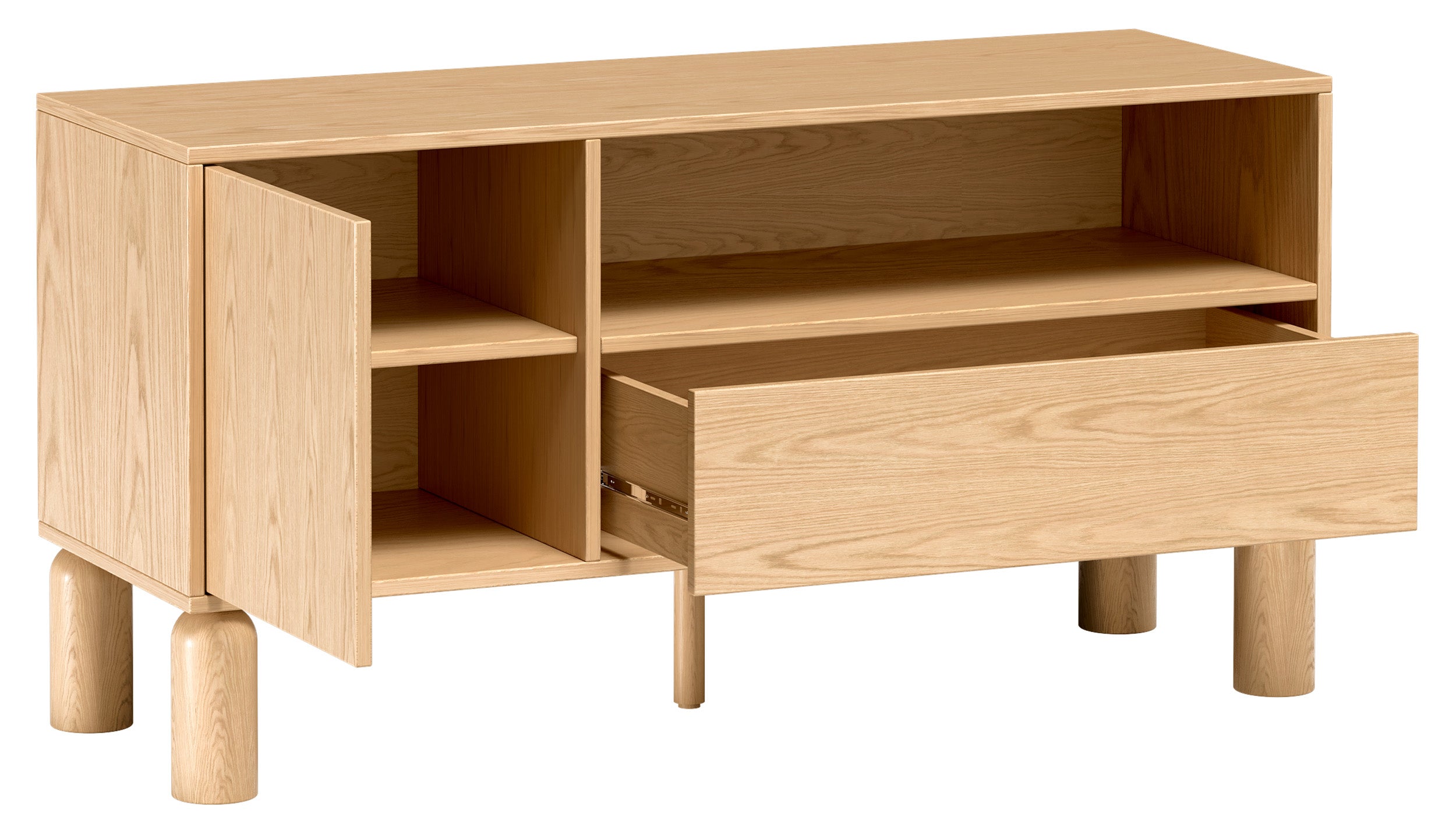 selsey-sanden-tv-schrank-120-cm-eiche-bookmatch-mit-schublade-und-nische image 6