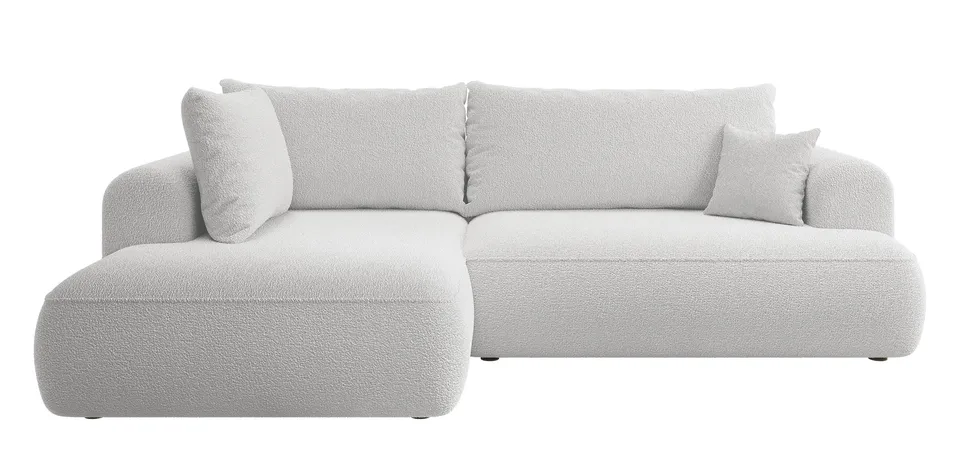 selsey-ovo-ecksofa-l-f-rmig-mit-schlaffunktion-und-stauraum-grauer-boucl-linksse image 1