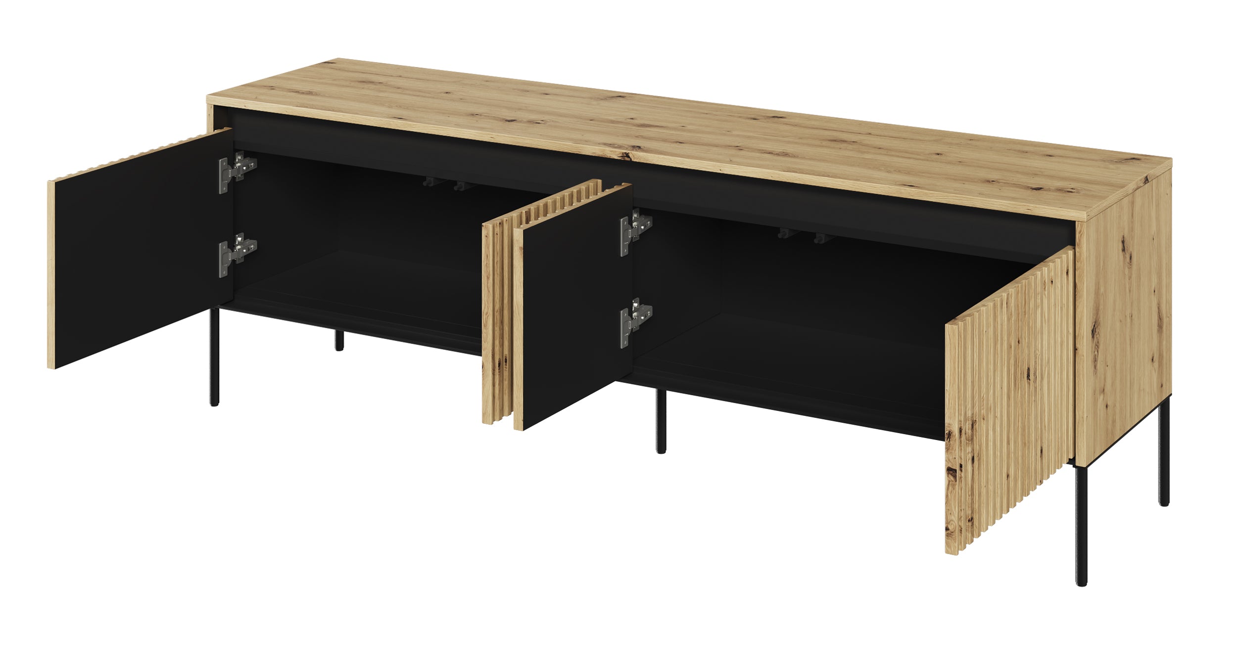 selsey-trend-tv-schrank-167-cm-mit-led-artisan-eiche image 3