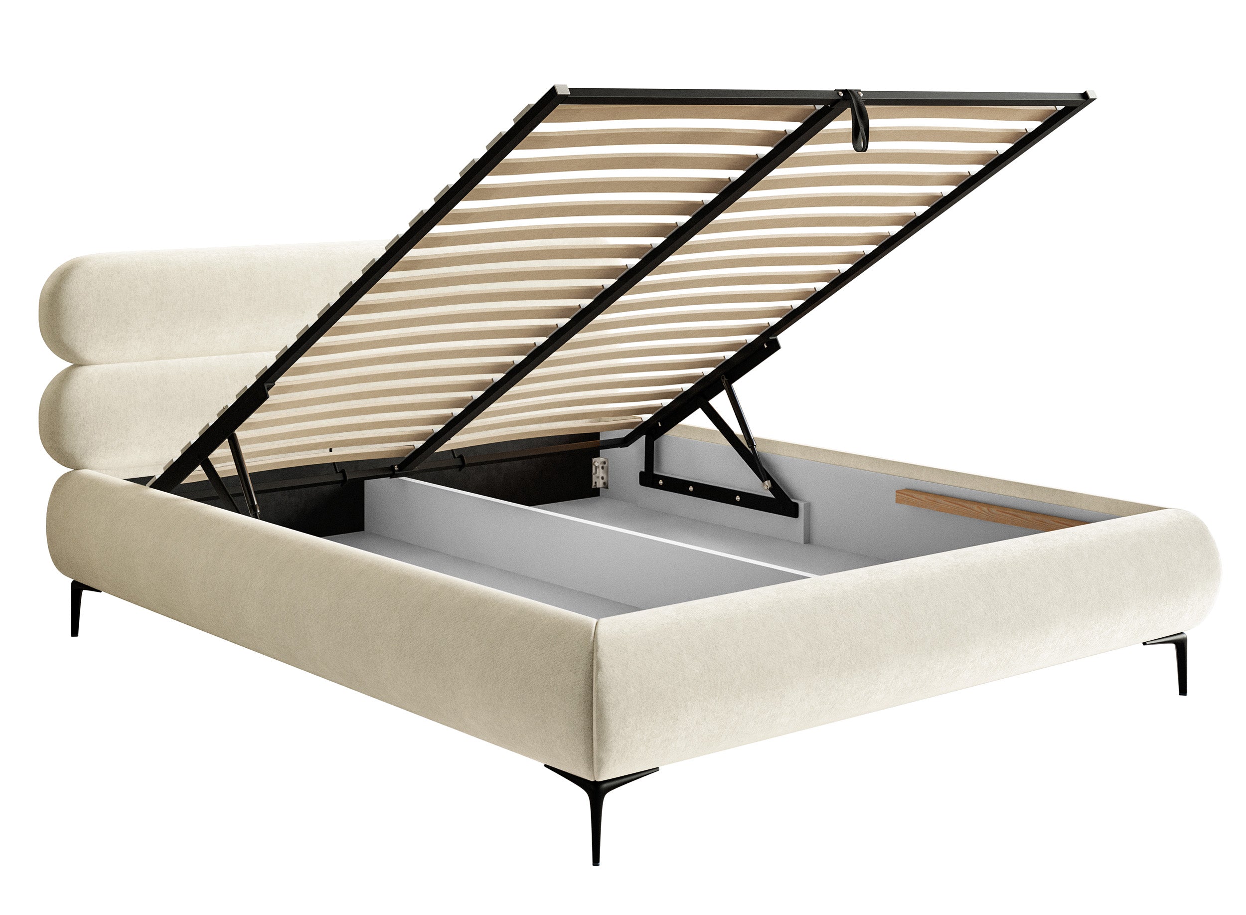 selsey-roule-polsterbett-160x200-cm-mit-stauraum-creme-samt-wasserabweisend-schw image 7