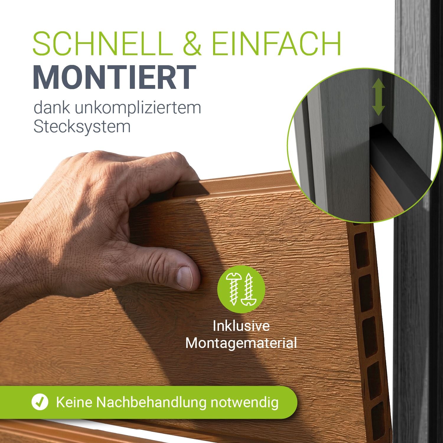 juskys-wpc-zaun-sichtschutzzaun-1er-set-teak image 3