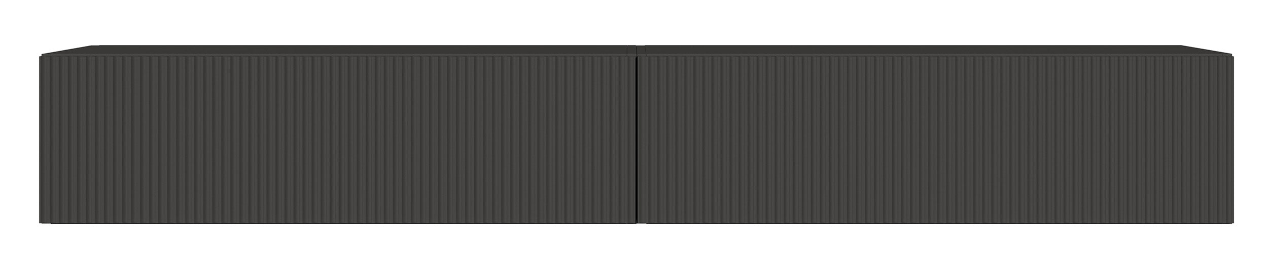 selsey-veldio-h-ngender-tv-schrank-200-cm-mit-2-t-ren-schwarz-gerillte-front image 4