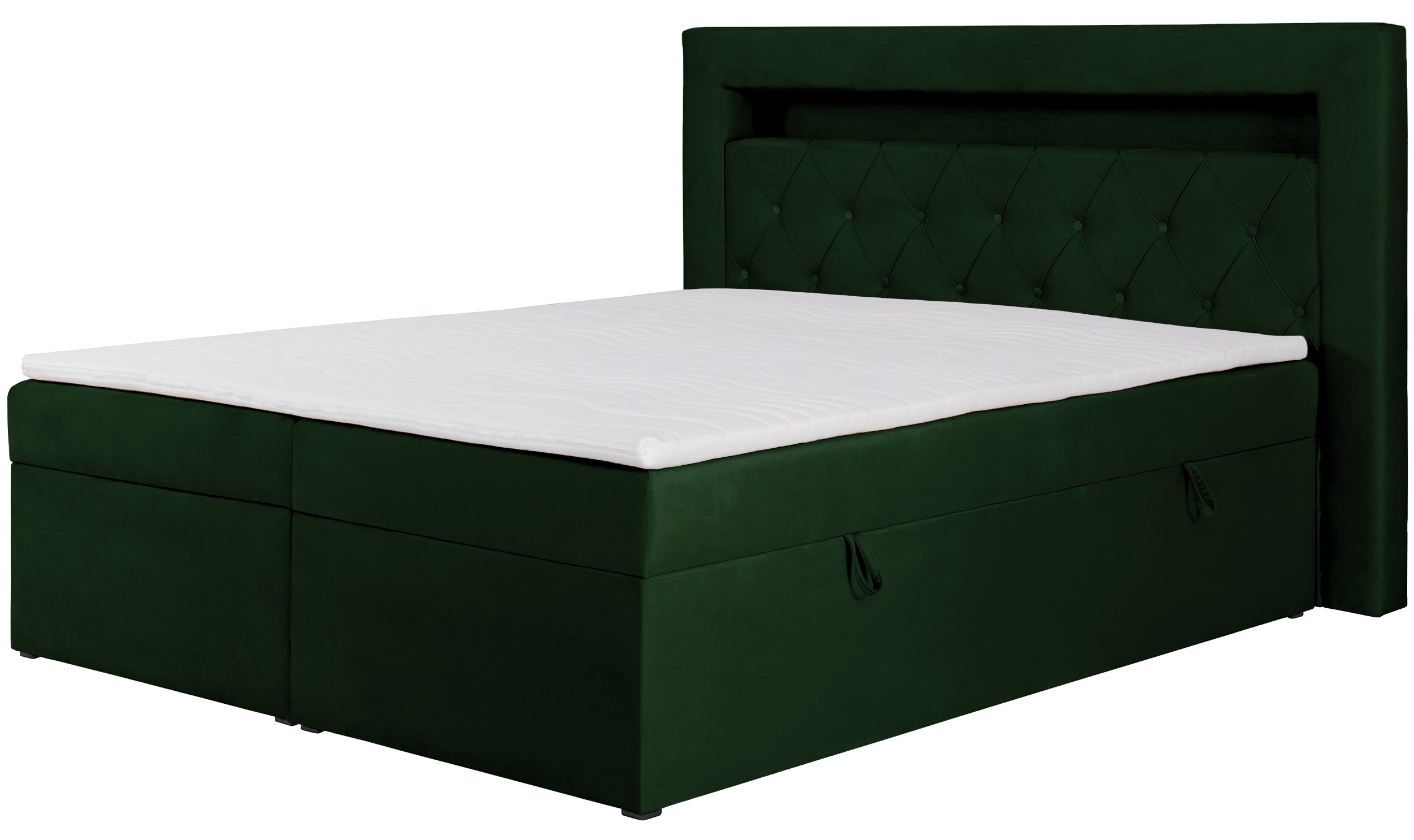 selsey-goldess-kontinentalbett-140x200-cm-mit-stauraum-und-led-samt-flaschengr-n image 3