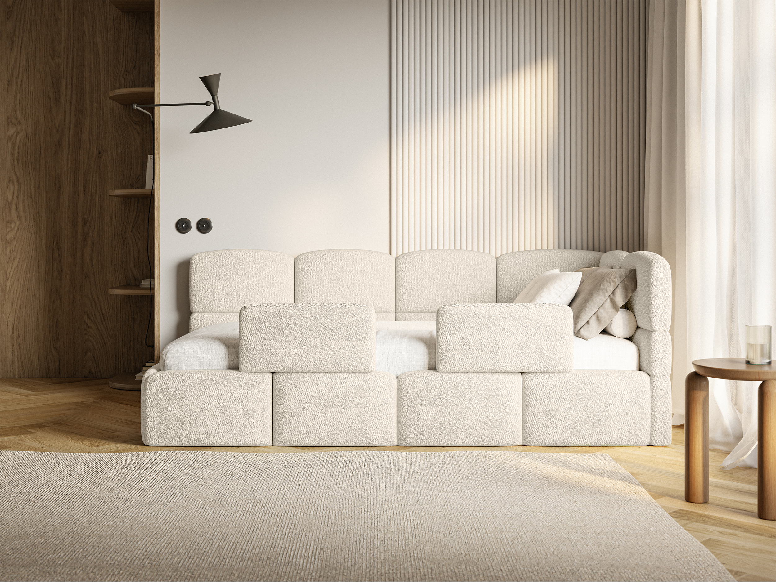 selsey-cloudy-jugendbett-90x200-cm-rechtsseitig-mit-stauraum-und-hellbeigen-bouc image 5