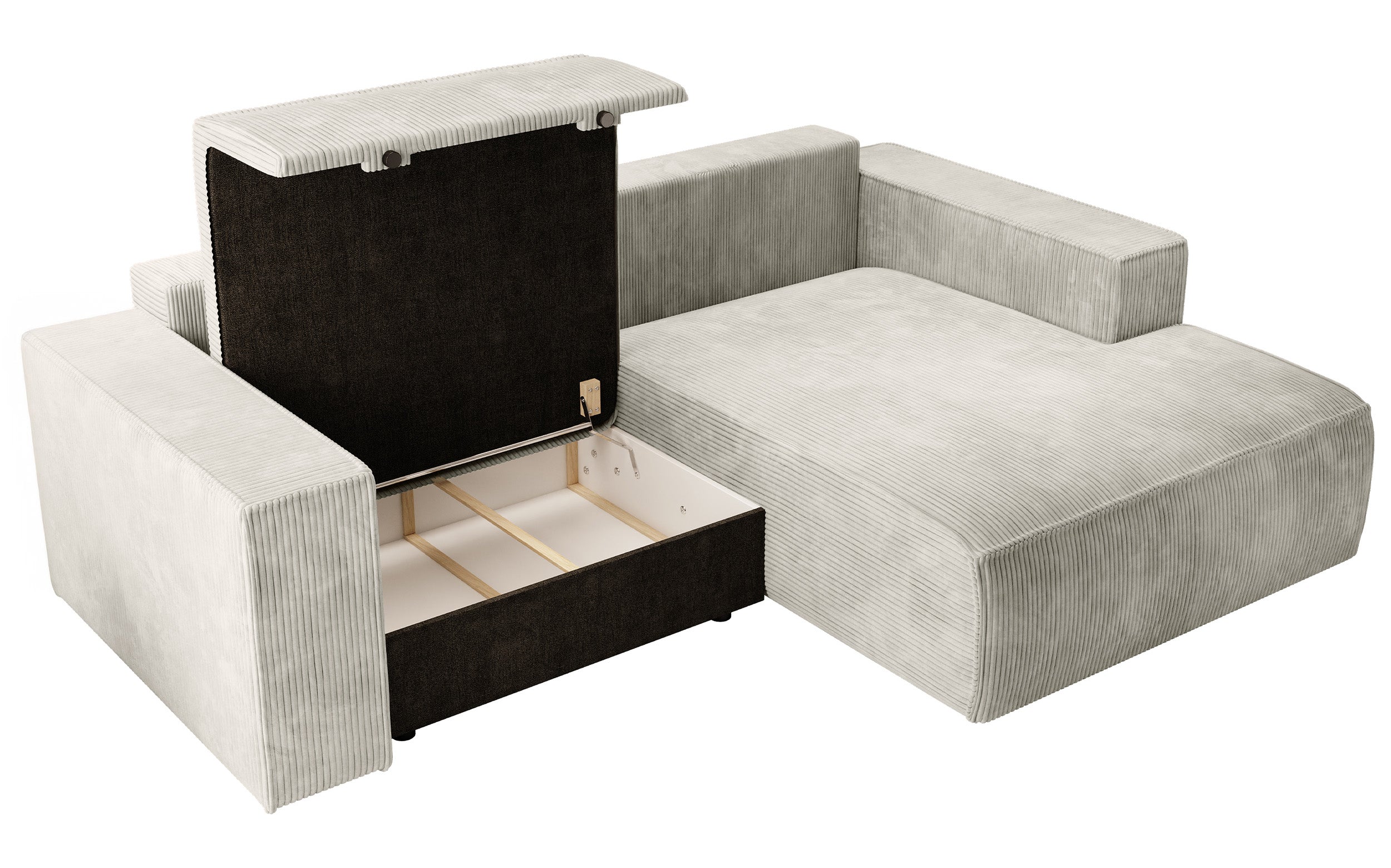 selsey-farese-mini-ecksofa-l-form-rechts-mit-schlaffunktion-und-stauraum-grau-be image 2