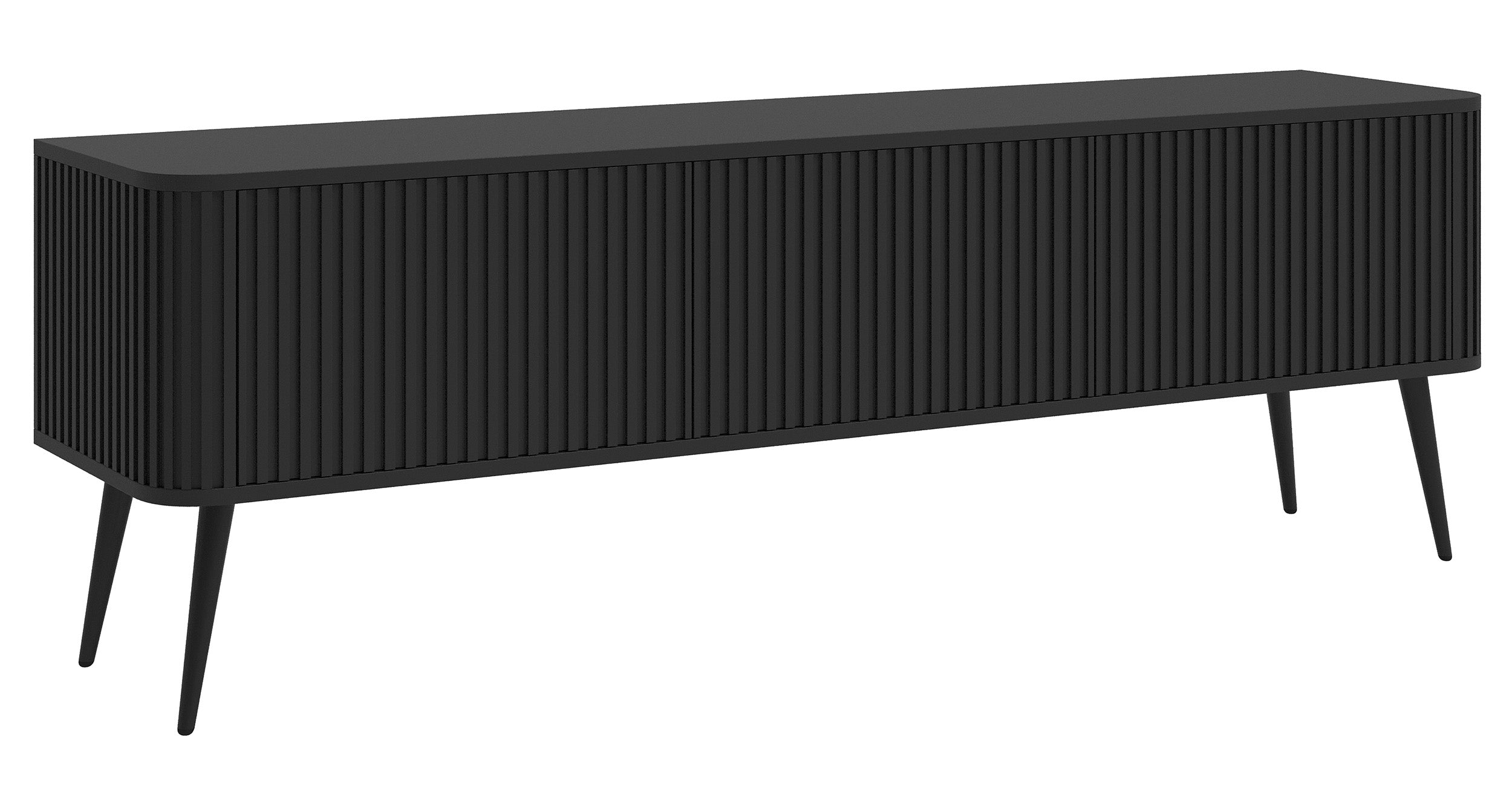 selsey-ovarlo-tv-schrank-dreit-rig-163-cm-schwarz-mit-rillen image 5