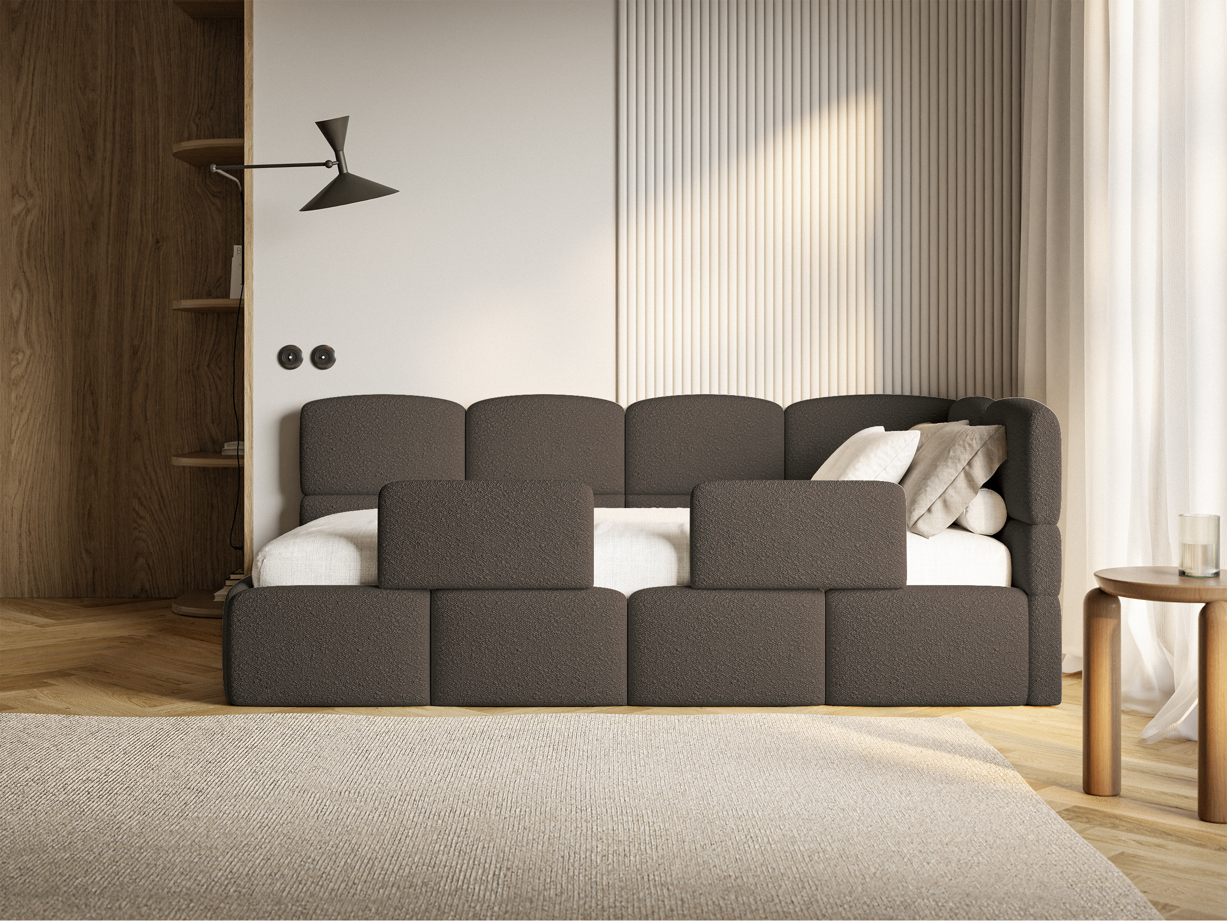 selsey-cloudy-jugendbett-90x200-cm-rechtsseitig-mit-matratze-und-bettkasten-brau image 2