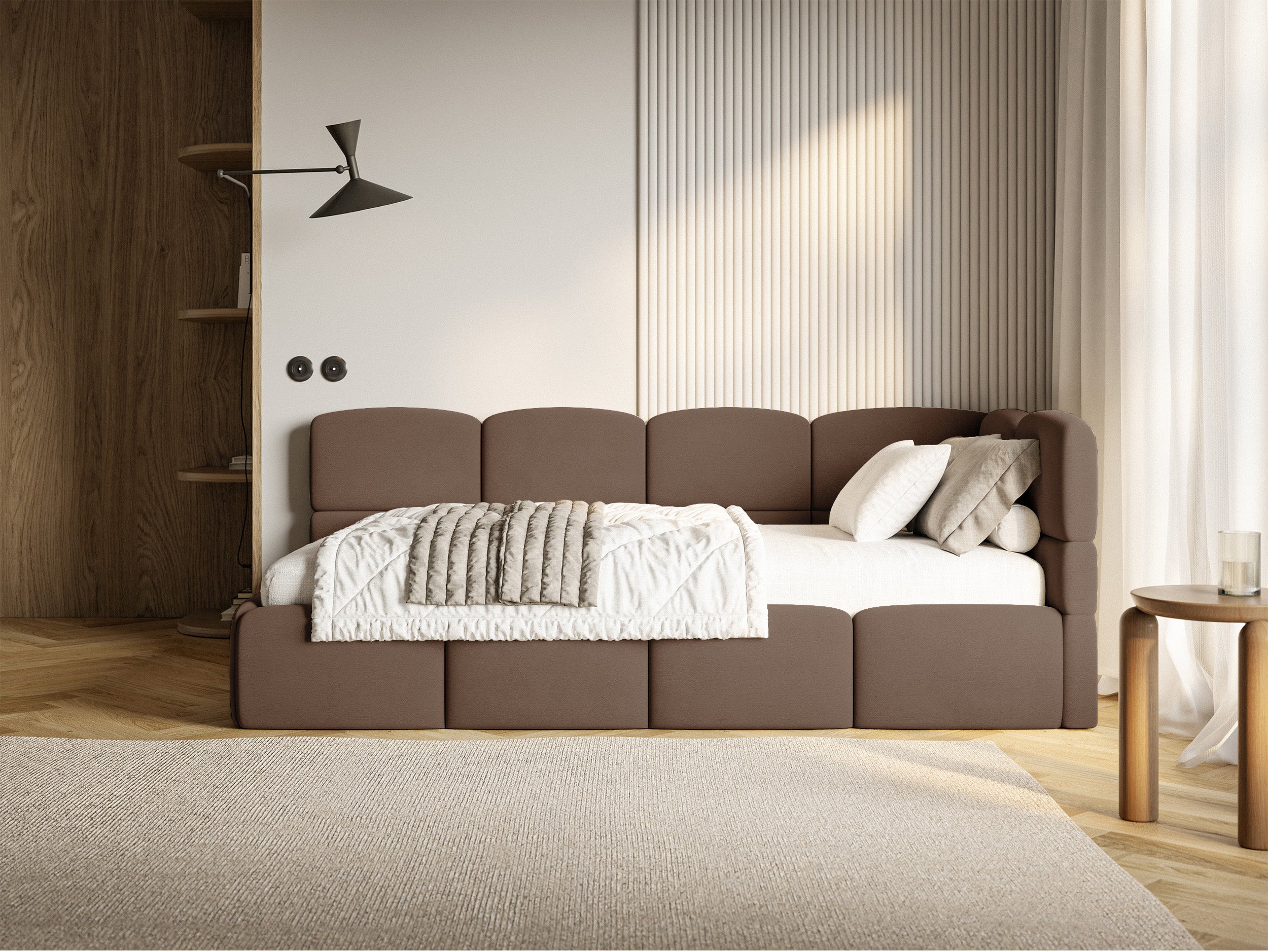 selsey-cloudy-jugendbett-90x200-cm-rechtsseitig-mit-stauraum-brauner-velours image 3