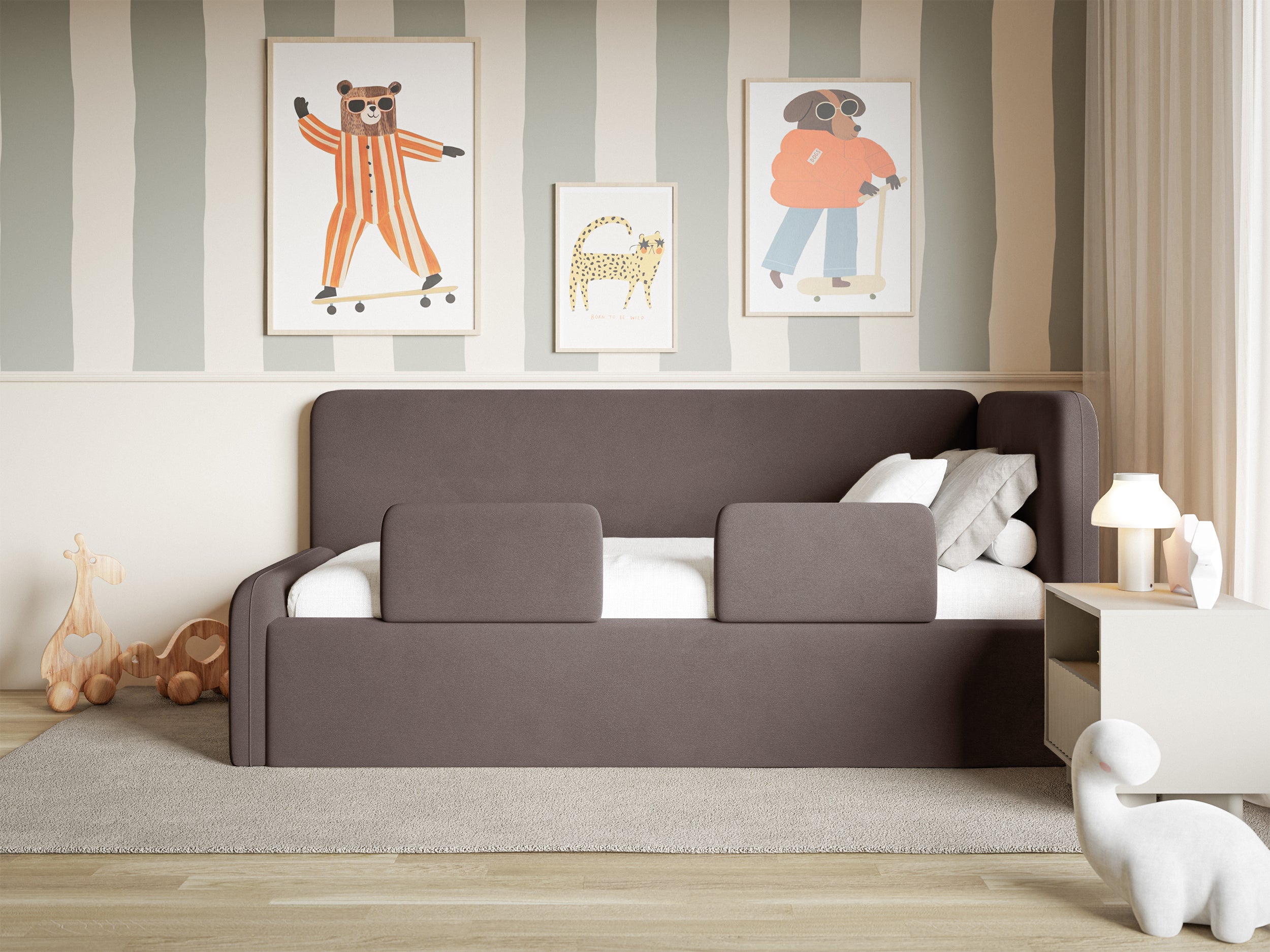 selsey-fanklo-jugendbett-90x200-cm-rechts-brauner-velours-mit-stauraum image 4
