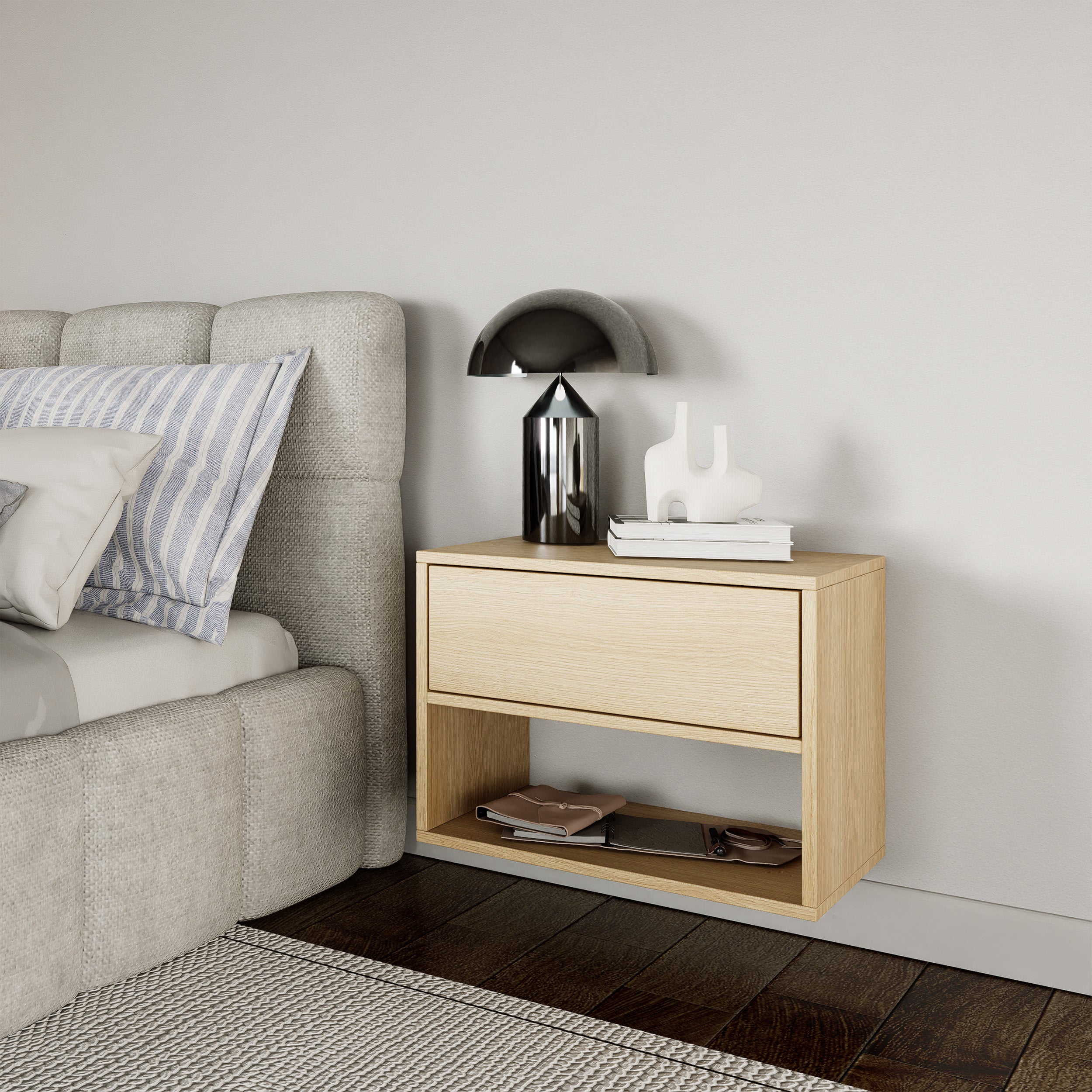 selsey-framme-h-ngender-nachttisch-50-cm-lindberg-eiche-mit-schublade image 2
