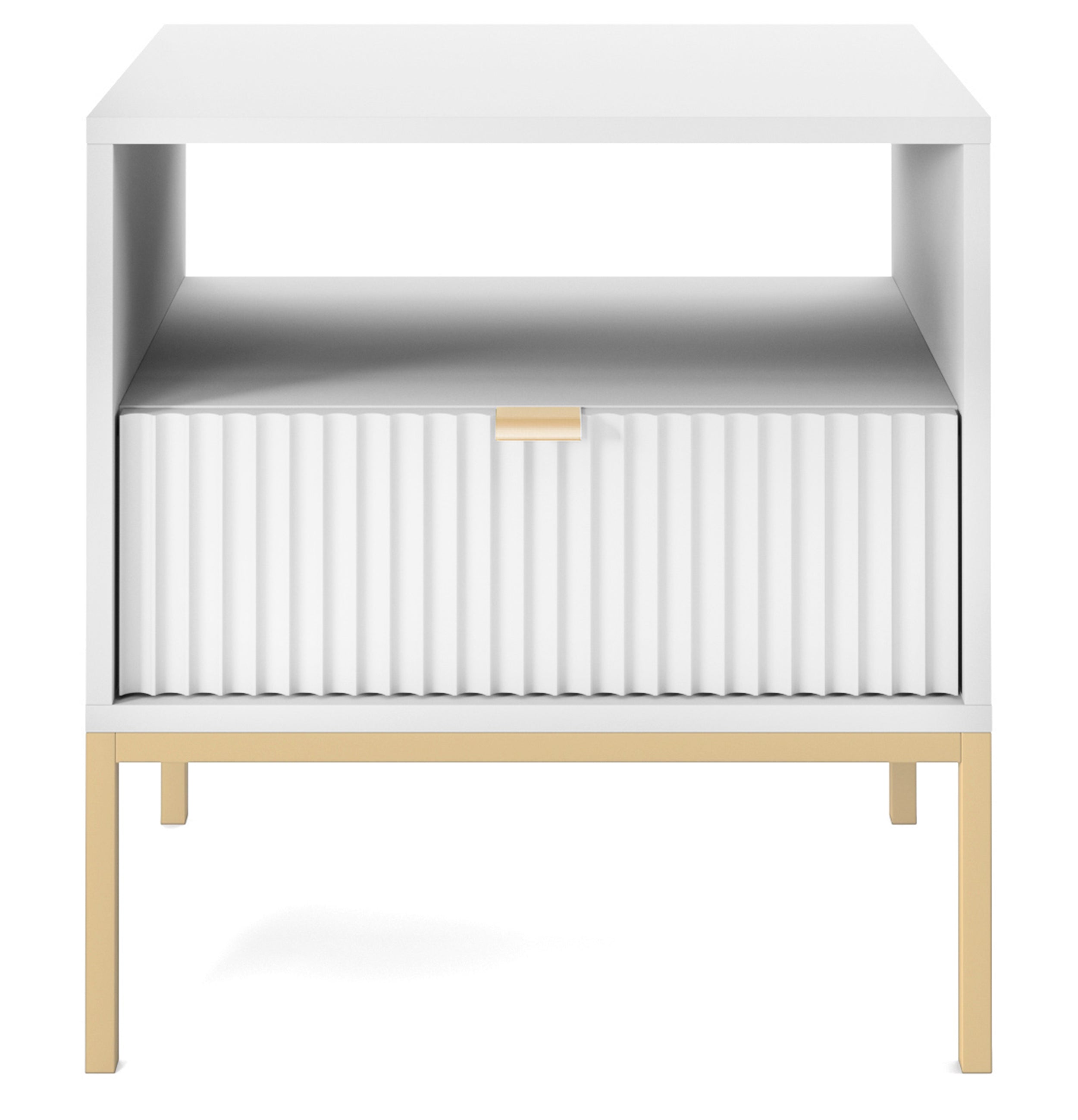selsey-vellore-nachttisch-54-cm-wei-mit-geriffelter-front-und-goldenem-gestell image 5