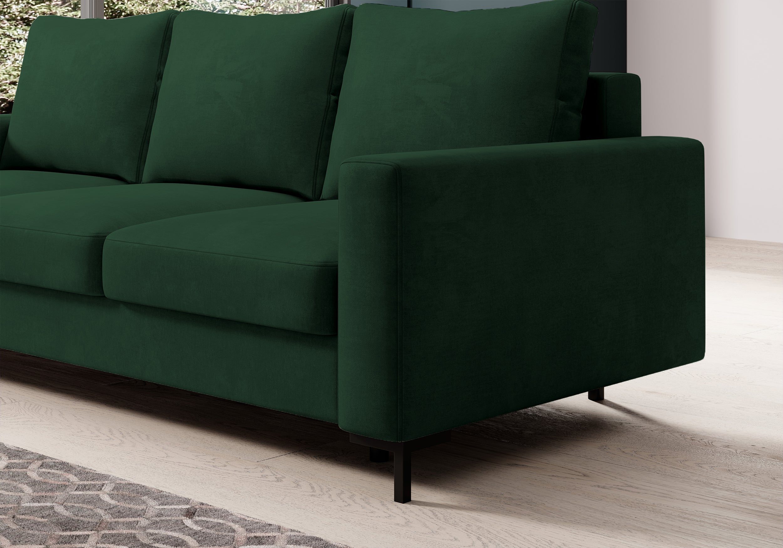 selsey-mokpeo-dreisitziges-schlafsofa-mit-stauraum-gr-n-pflegeleichter-samtstoff image 4