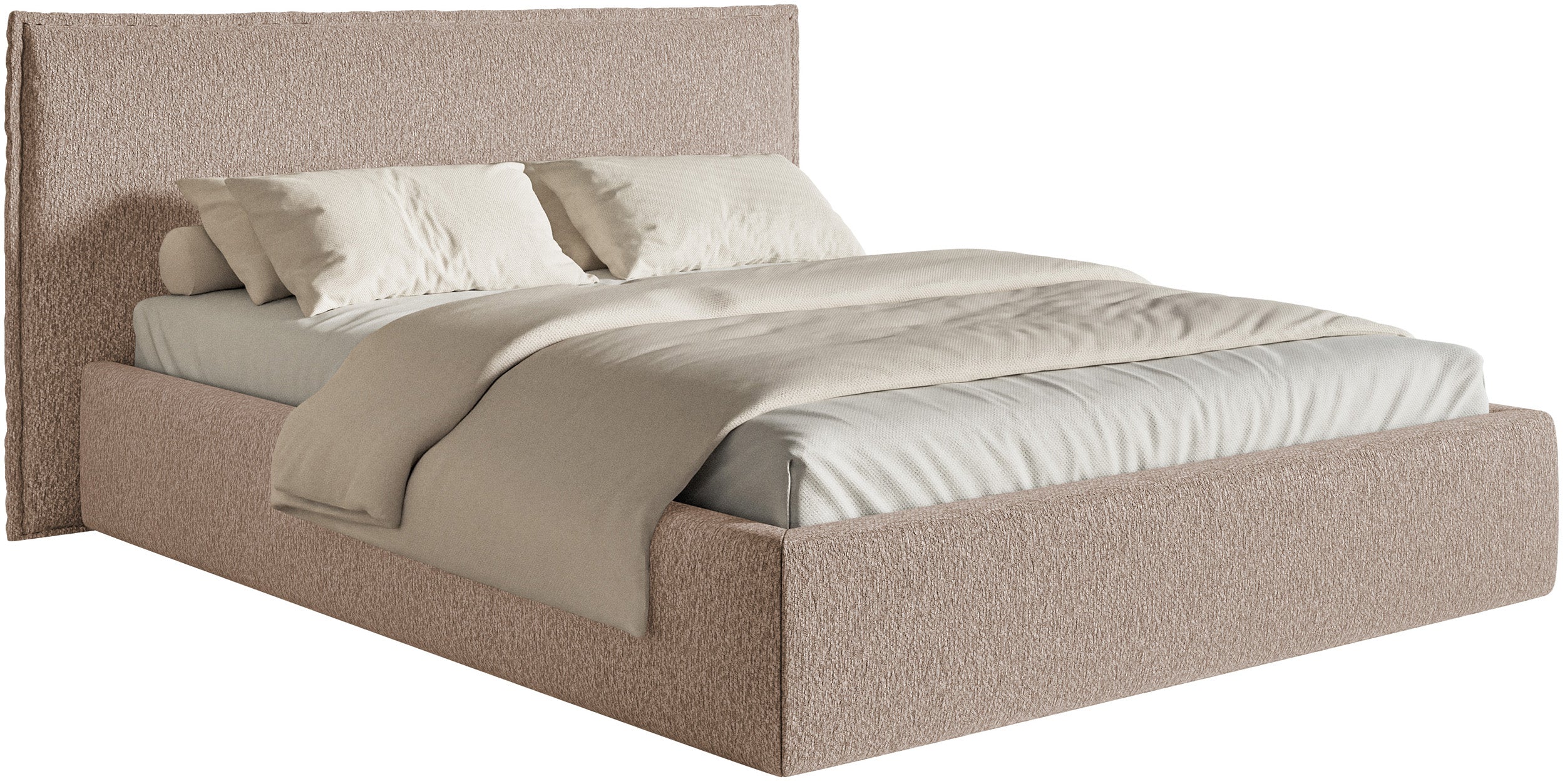 selsey-softie-polsterbett-180x200-cm-dunkelbeige-chenille image 1