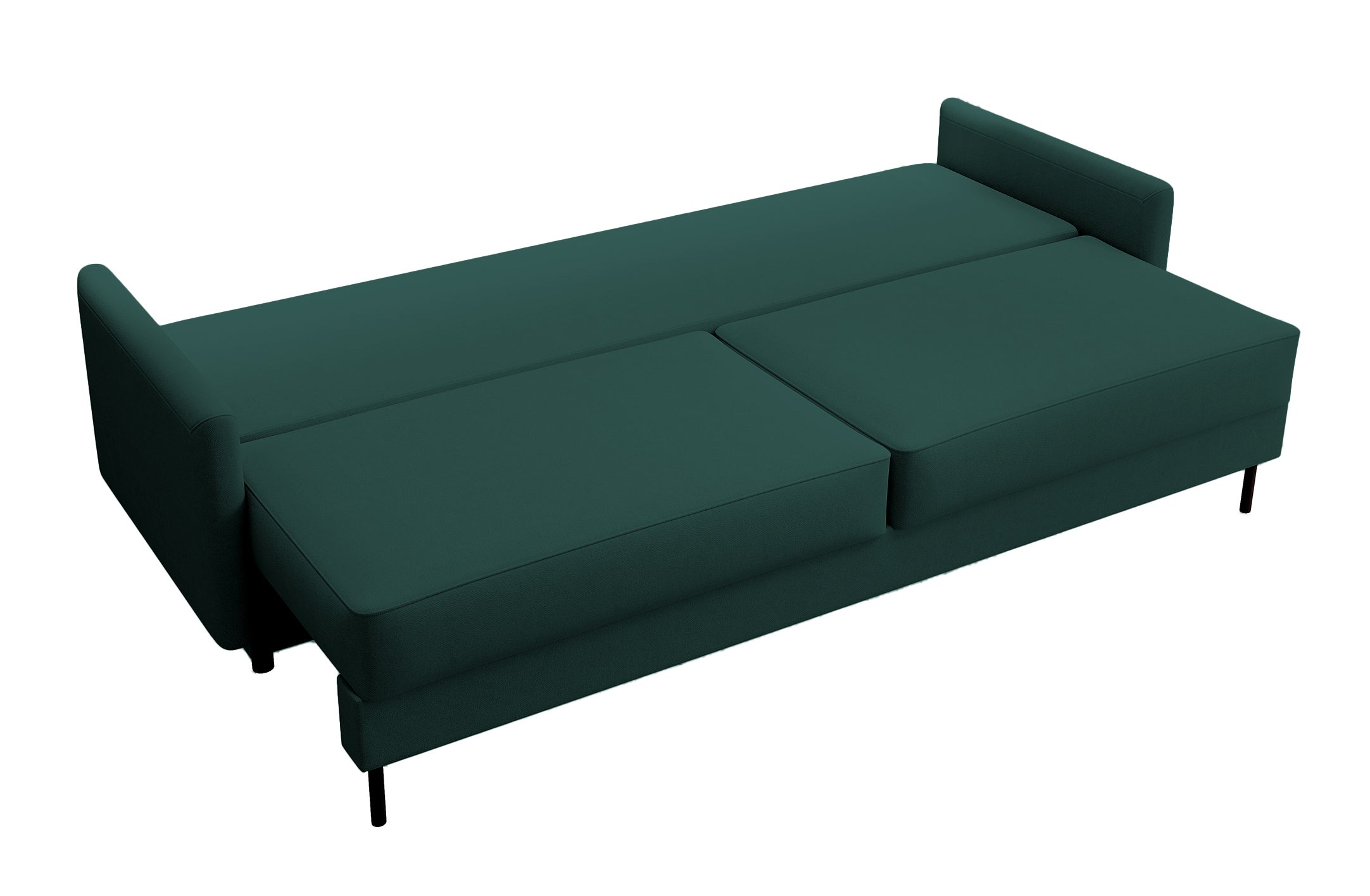 selsey-tomonde-3-sitzer-schlafsofa-mit-stauraum-smaragdgr-ner-velours image 5