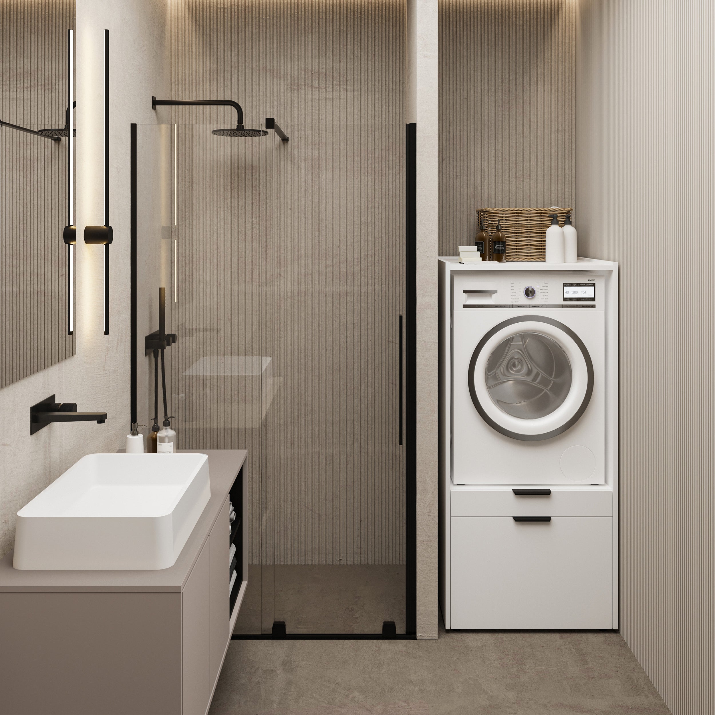 selsey-andiamo-waschmaschinenschrank-mit-schublade-und-regal-wei image 2