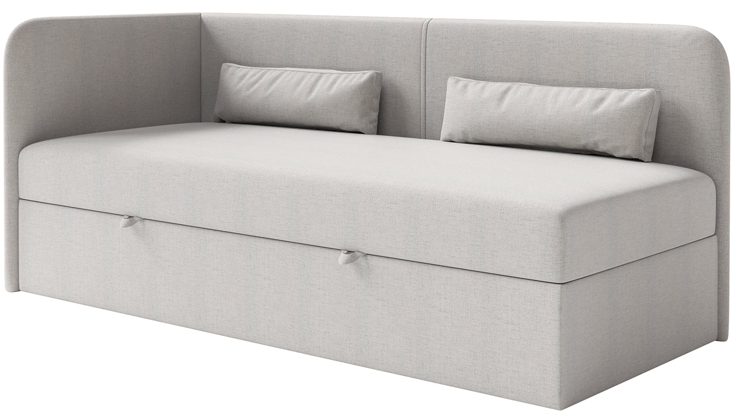 selsey-calmmo-jugendbett-90x200-cm-links-mit-stauraum-hellgrauer-hydrophober-che image 1