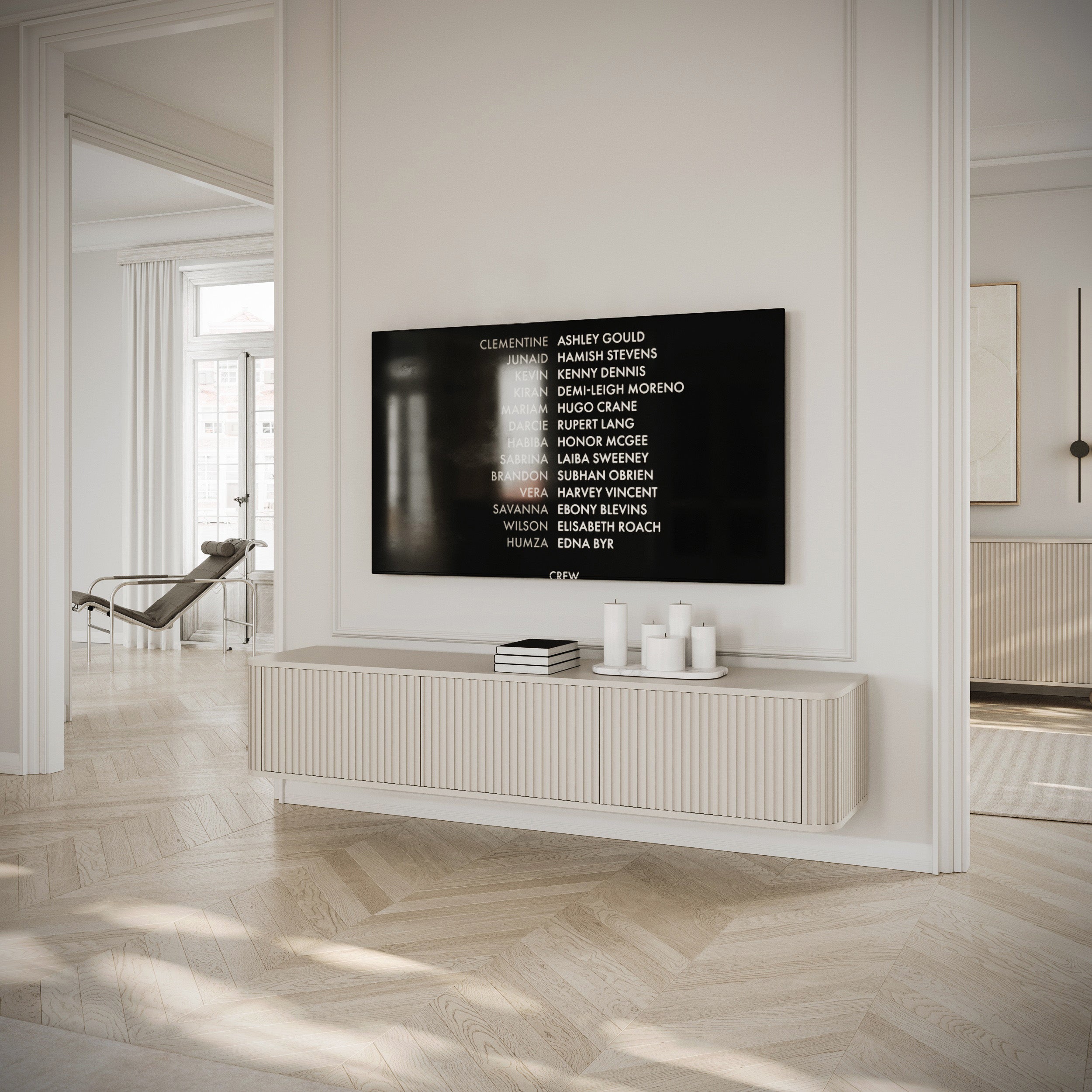selsey-ovarlo-h-ngender-tv-schrank-163-cm-dreit-rig-mit-rillen-sandbeige image 2
