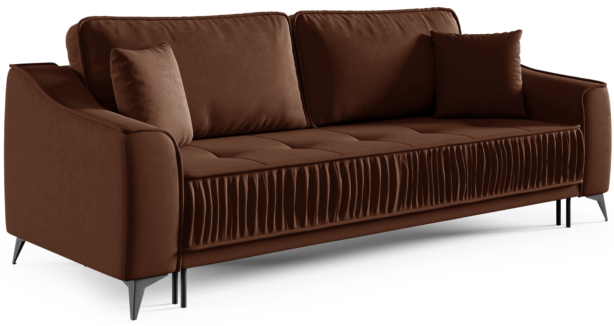 selsey-louisos-ausziehbare-dreisitzer-couch-mit-stauraum-kupfer-velours-wasserab image 5