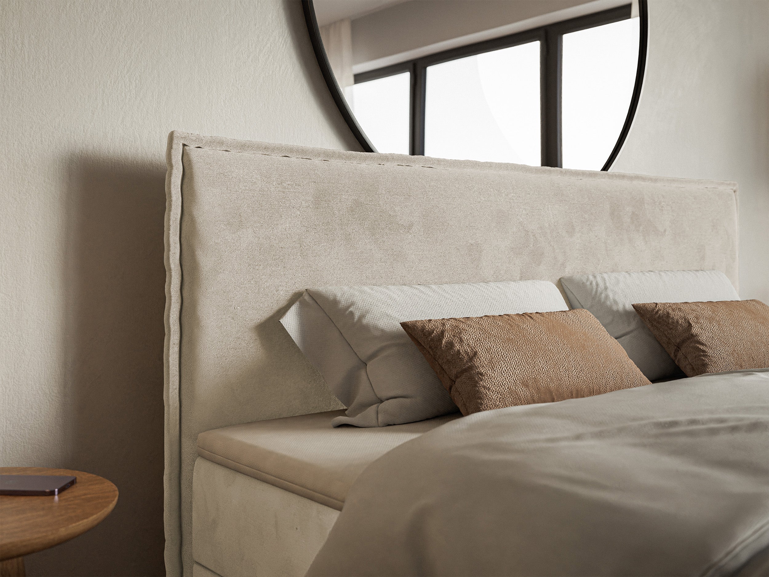 selsey-softie-kontinentalbett-140x200-cm-mit-stauraum-und-topper-beige-velours-w image 4