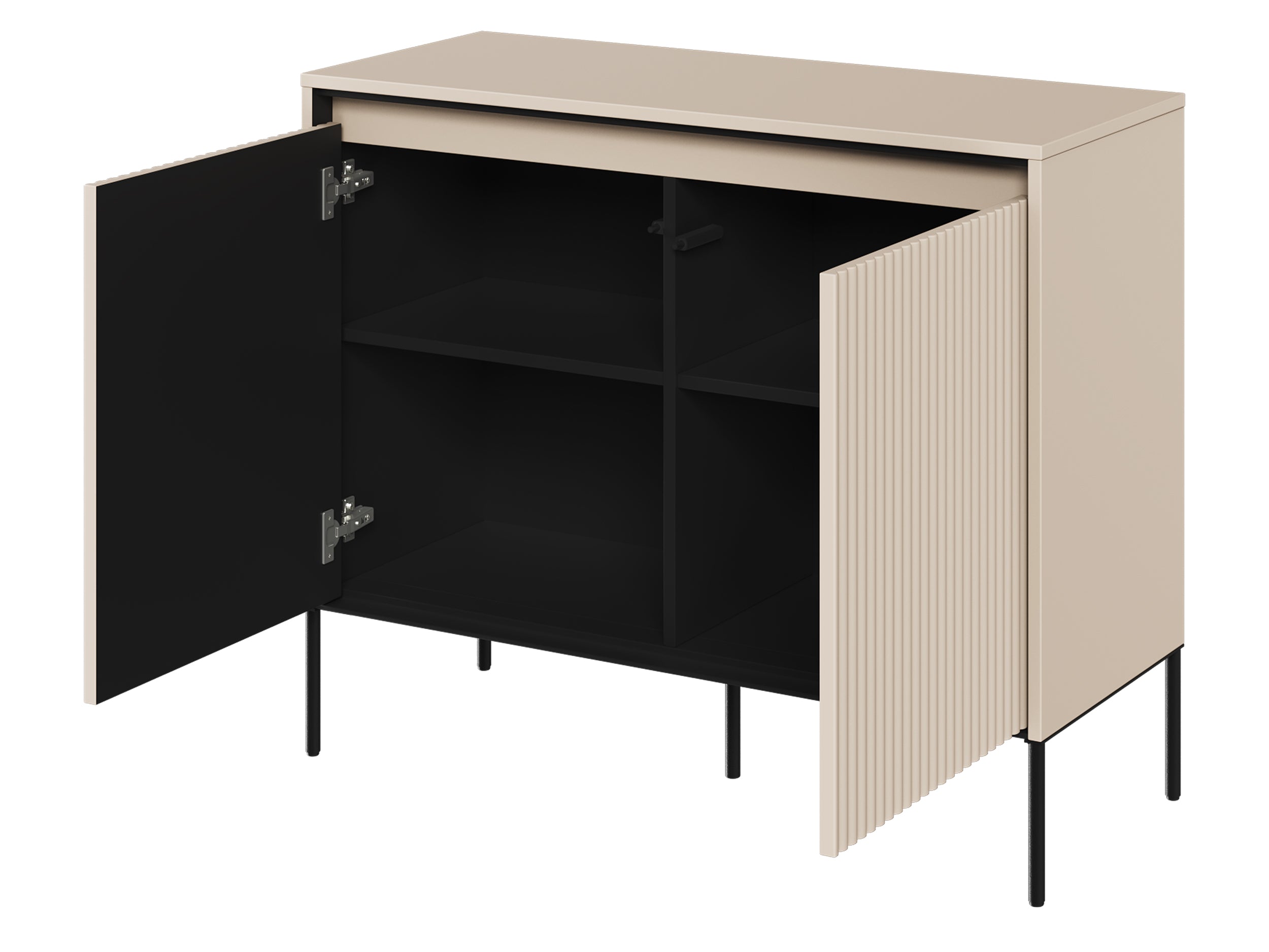 selsey-trend-zweit-rige-kommode-98-cm-mit-led-beige image 3