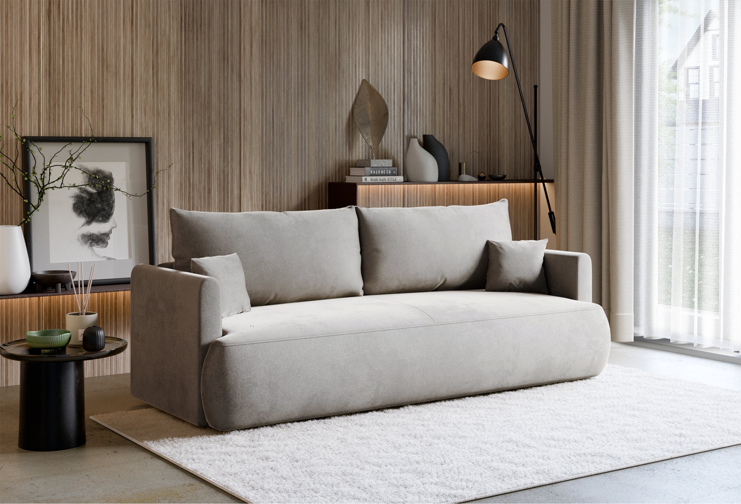 selsey-ovo-mini-dreisitziges-ausklappbares-sofa-mit-stauraum-grauer-velours image 4